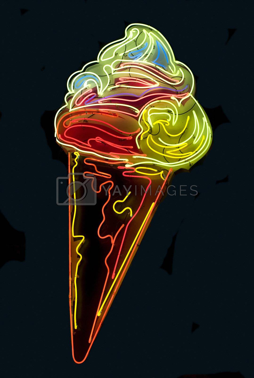 Royalty free image of Neon ice-cream by epixx