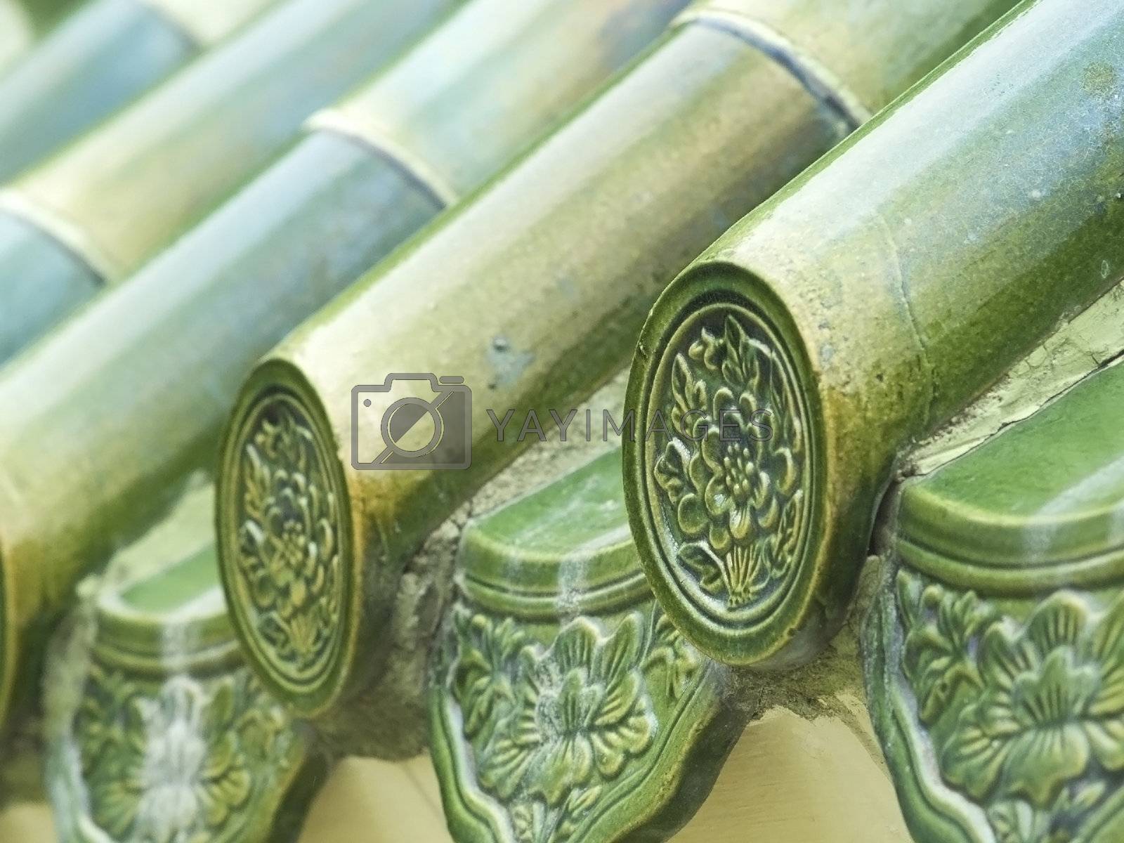 Royalty free image of Chinese roof tiles by epixx