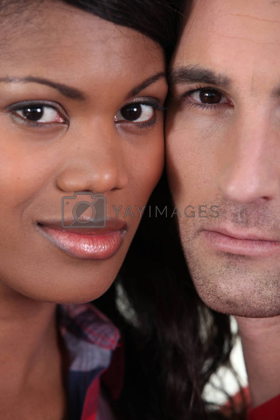 Royalty free image of Couple stood with faces together by phovoir