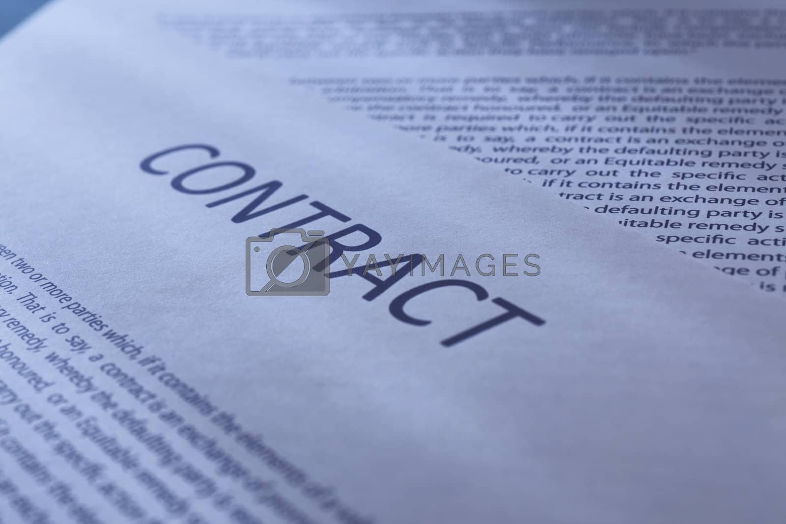Royalty free image of Contract by eskaylim