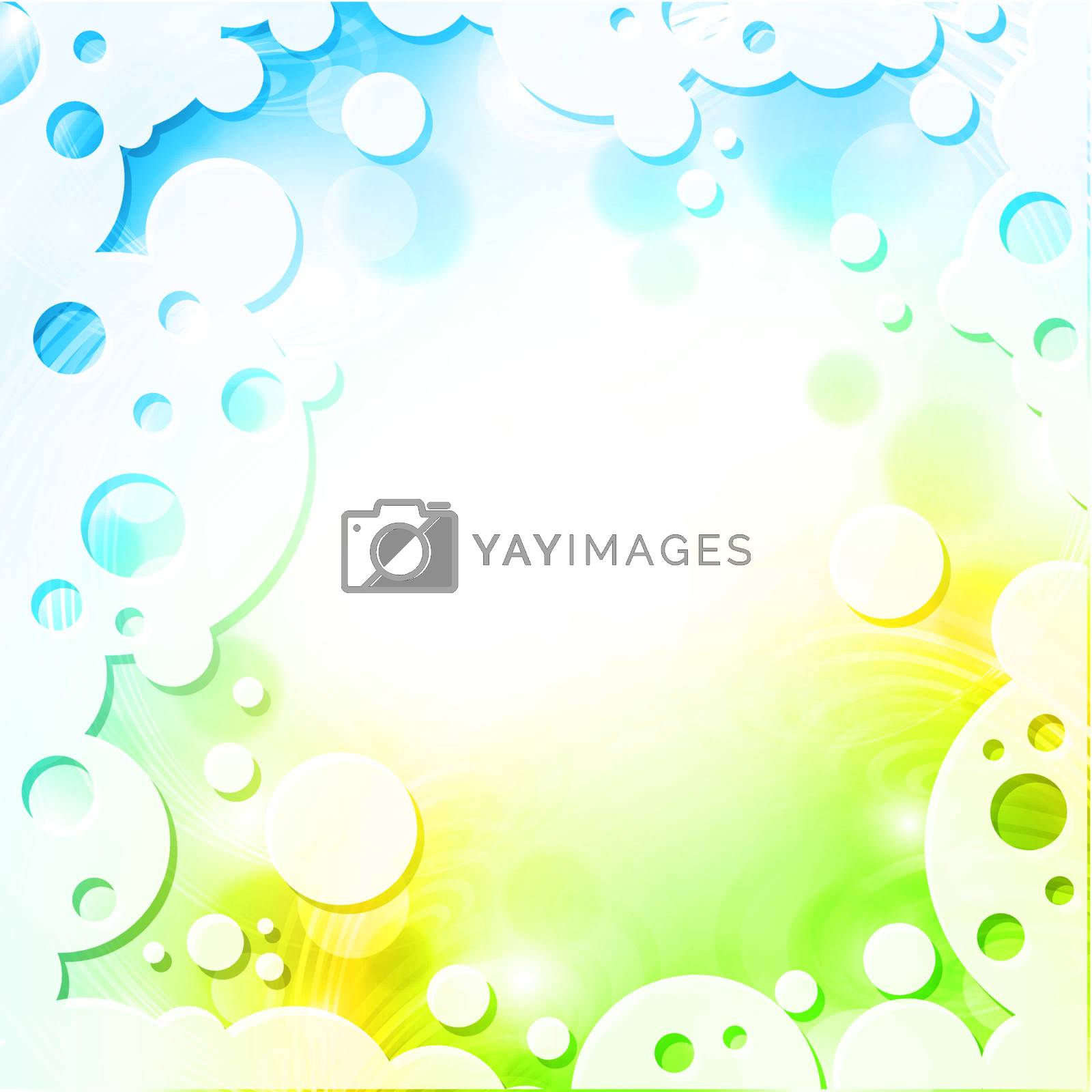Royalty free image of Spring colors background in abstract frame by razvodovska