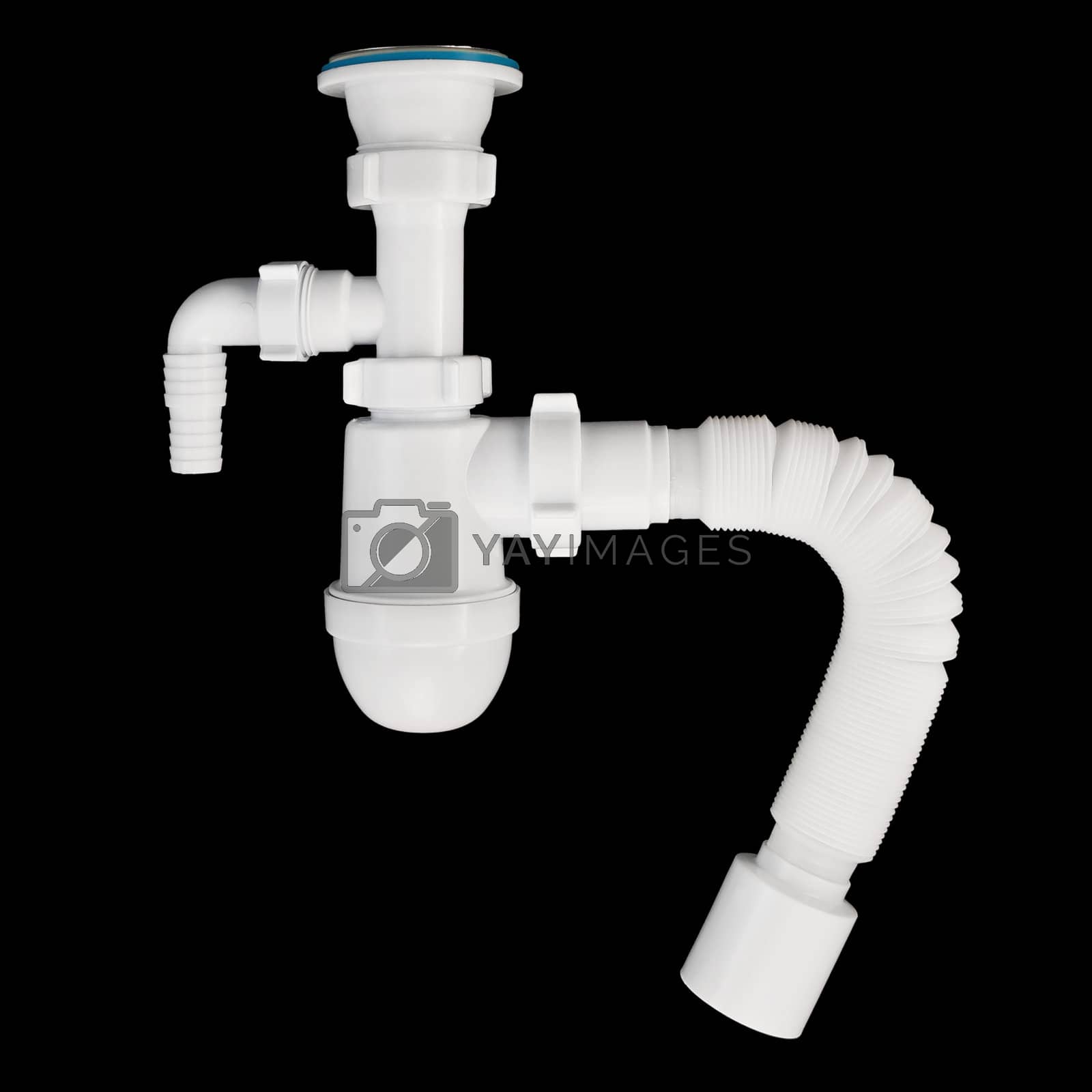 Royalty free image of Drain fittings for sinks by rezkrr