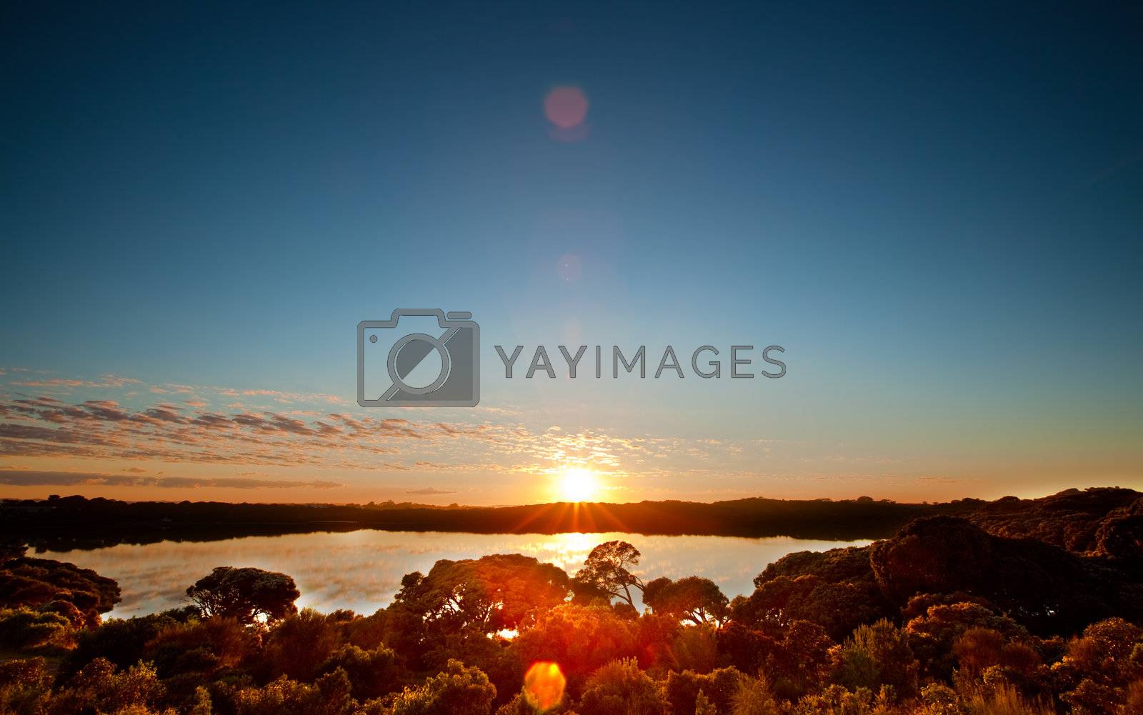 Royalty free image of Peaceful Lake Sunrise by kwest