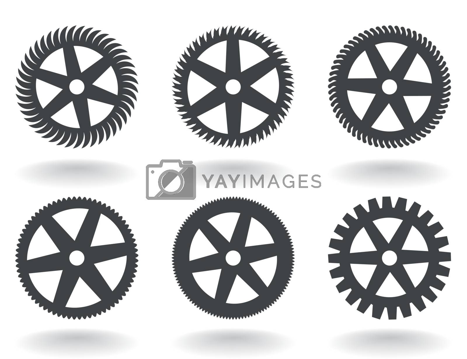 Royalty free image of Icons a gear wheel by aleksander1