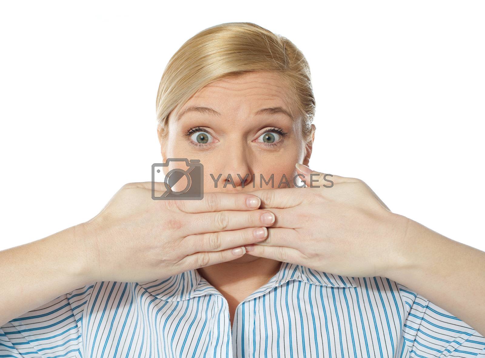 Royalty free image of Never talk bad by stockyimages