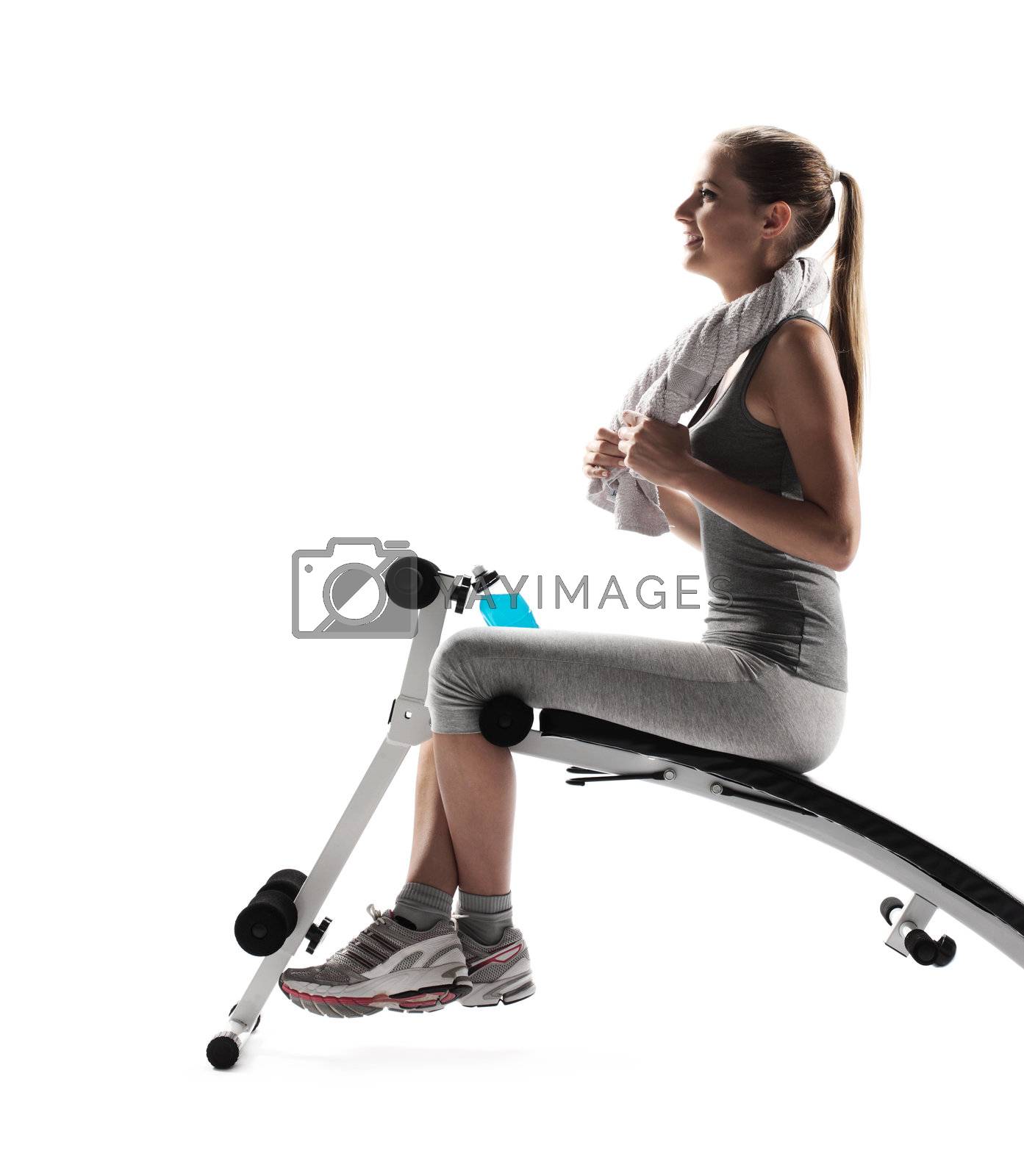 Royalty free image of fitness woman by stokkete