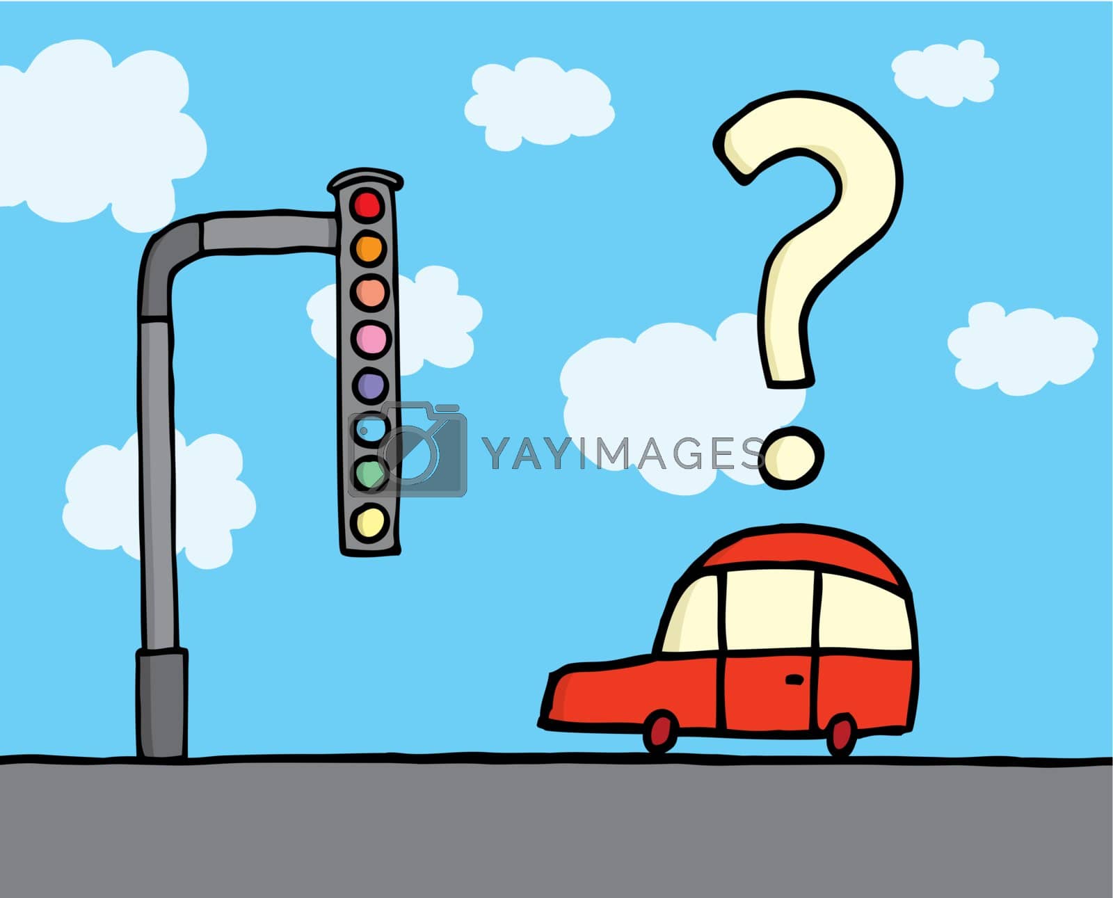 Royalty free image of Odd traffic lights by curvabezier