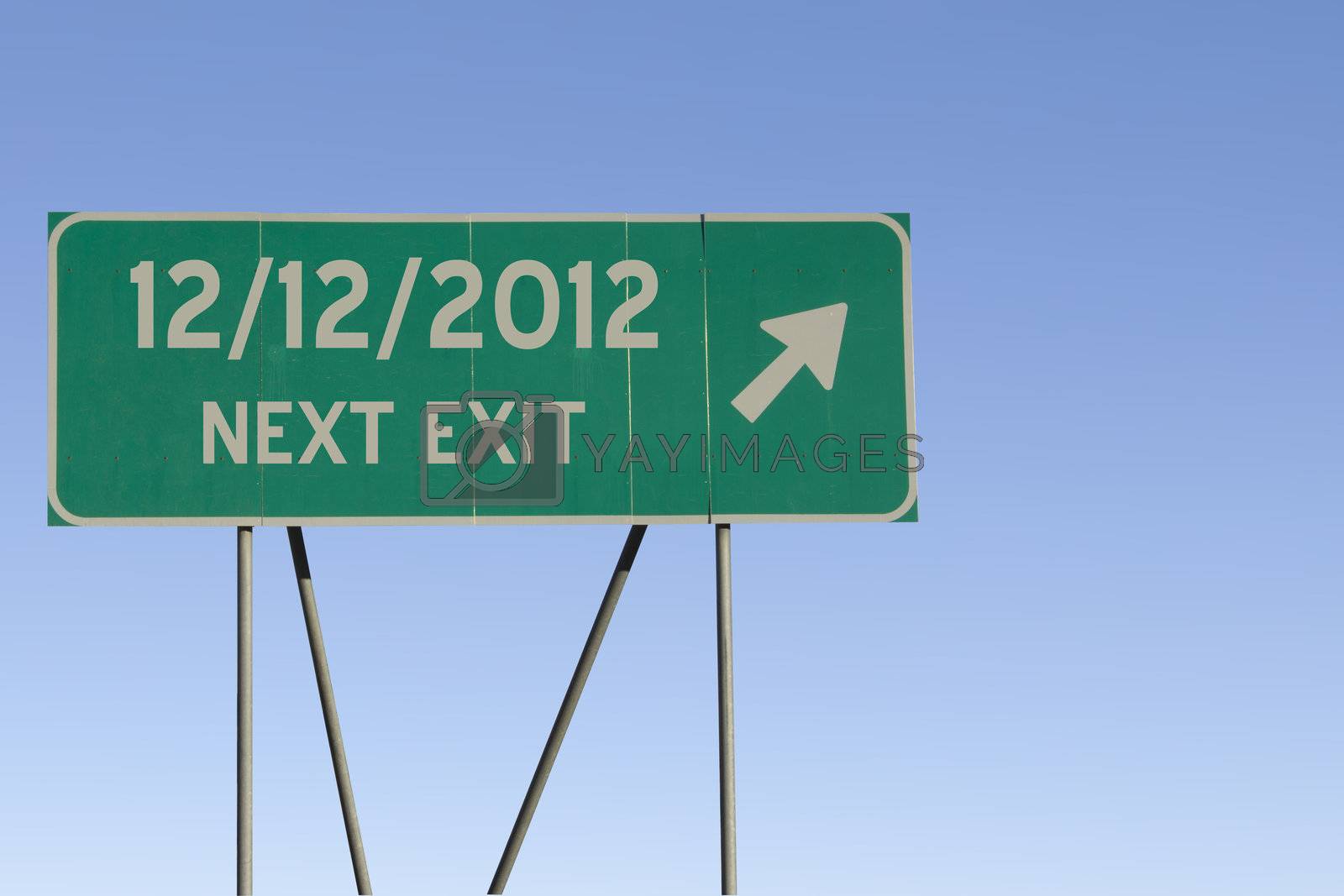 Royalty free image of december 12 2012 doomsday end of the world - Next Exit Road by jeremywhat