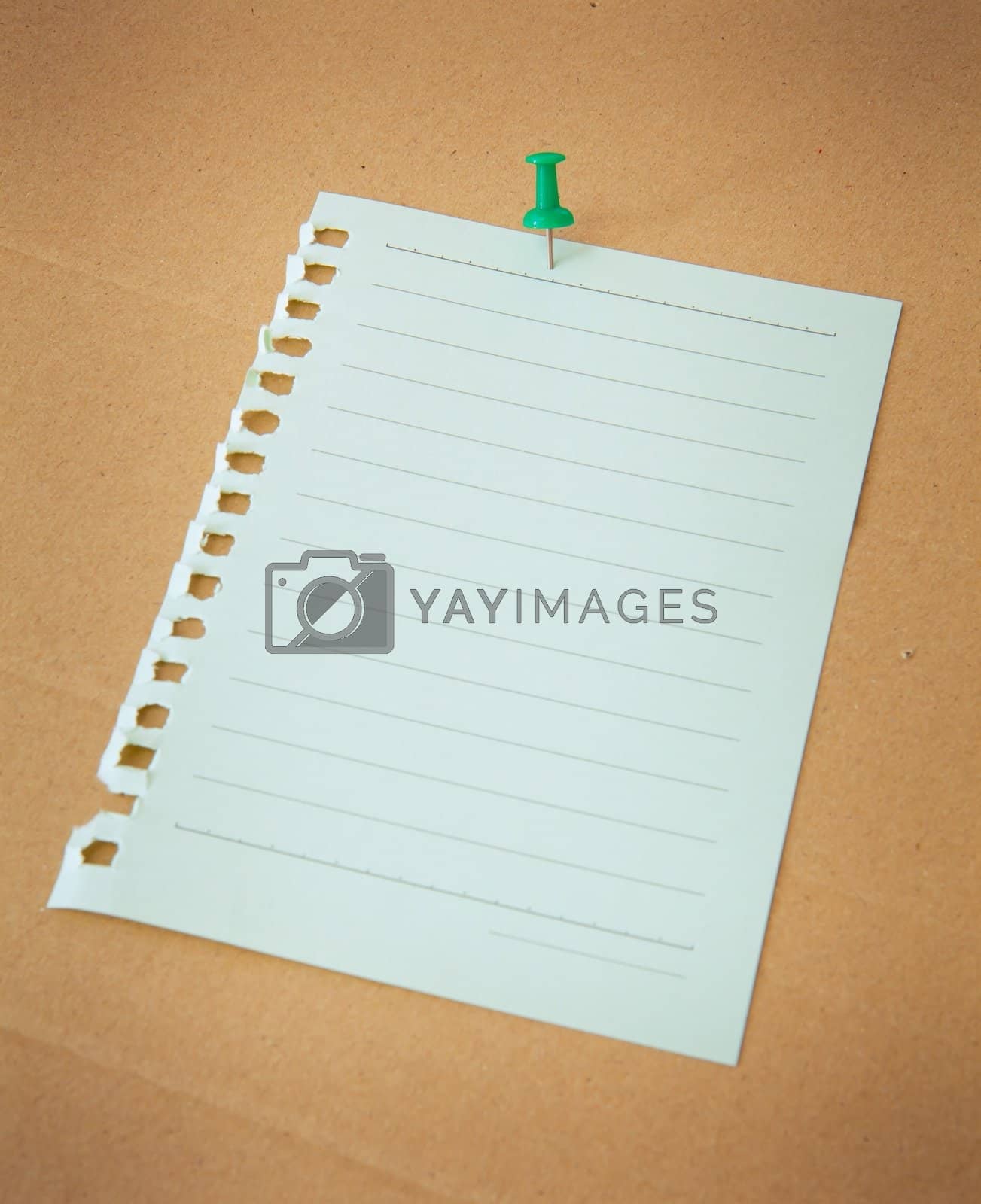 Royalty free image of paper sheet by witthaya