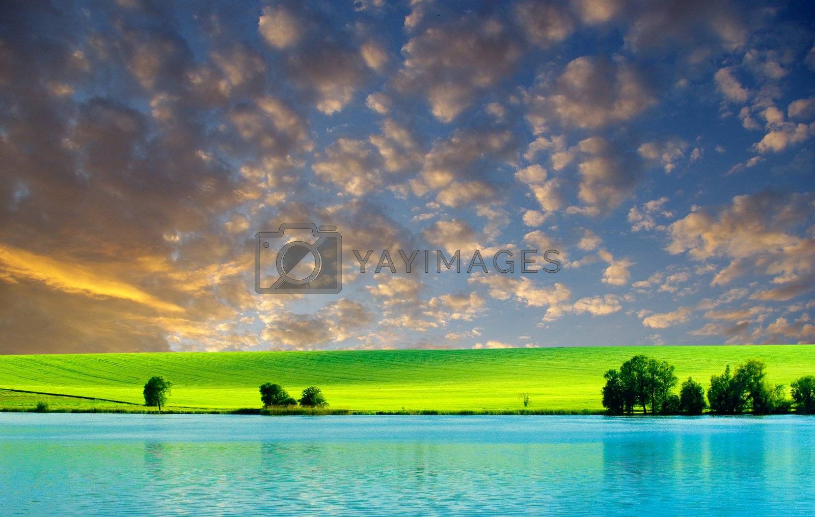 Royalty free image of  landscape by Pakhnyushchyy