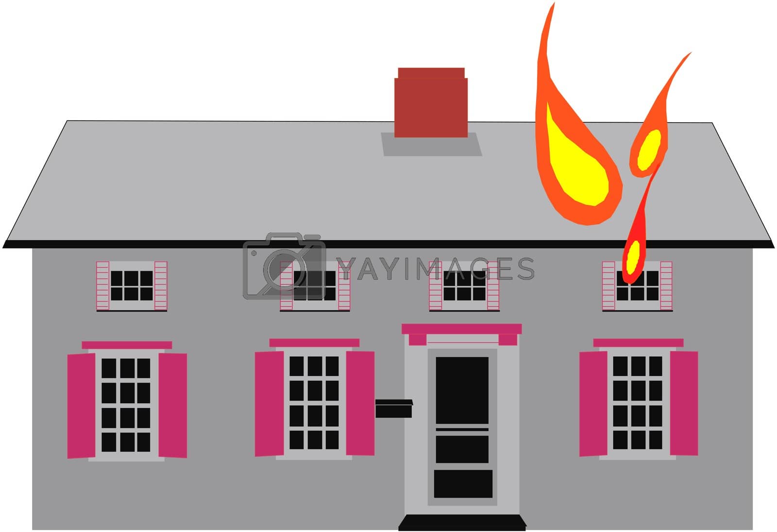 Royalty free image of Fire Department Practice House by yurka