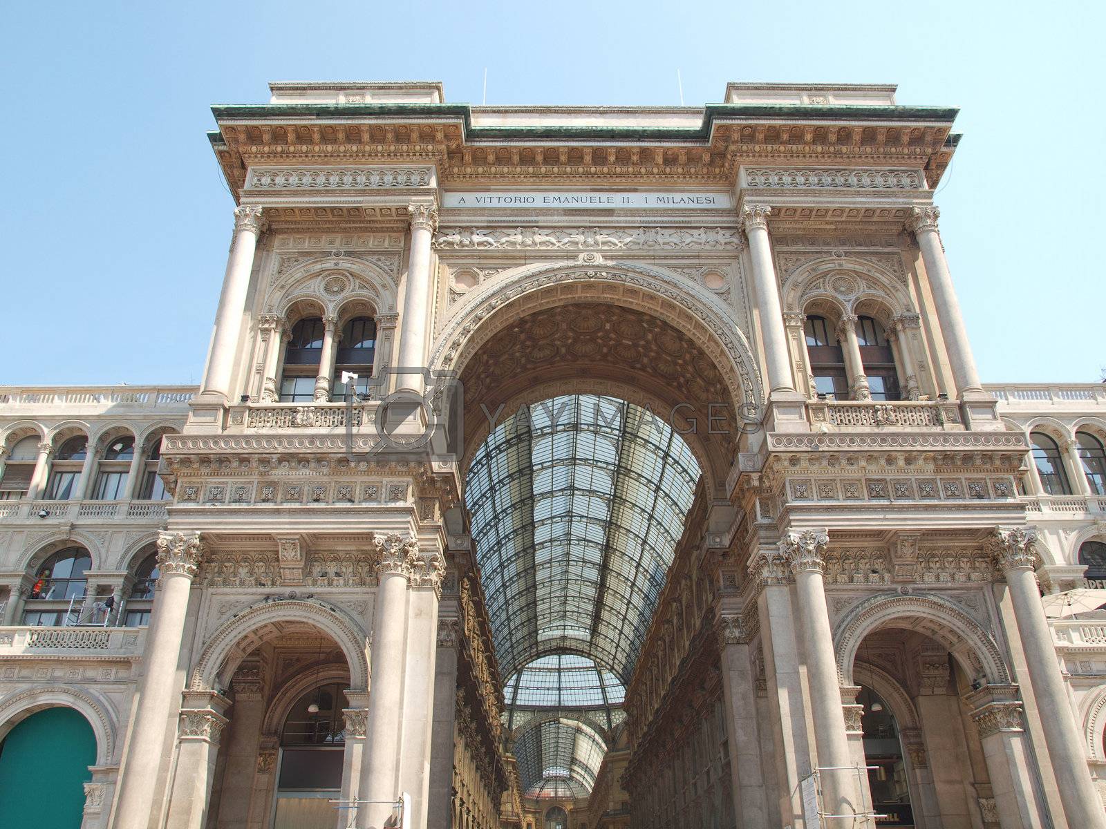 Royalty free image of Galleria Vittorio Emanuele II, Milan by claudiodivizia