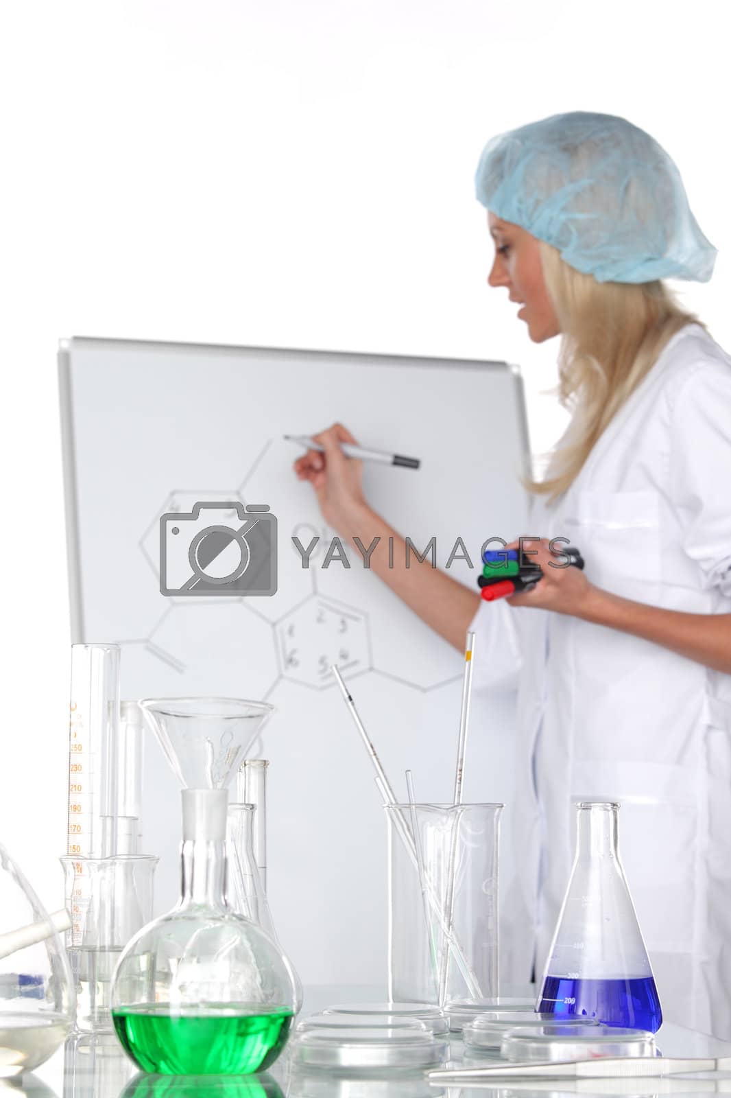 Royalty free image of chemical experiment by Yellowj