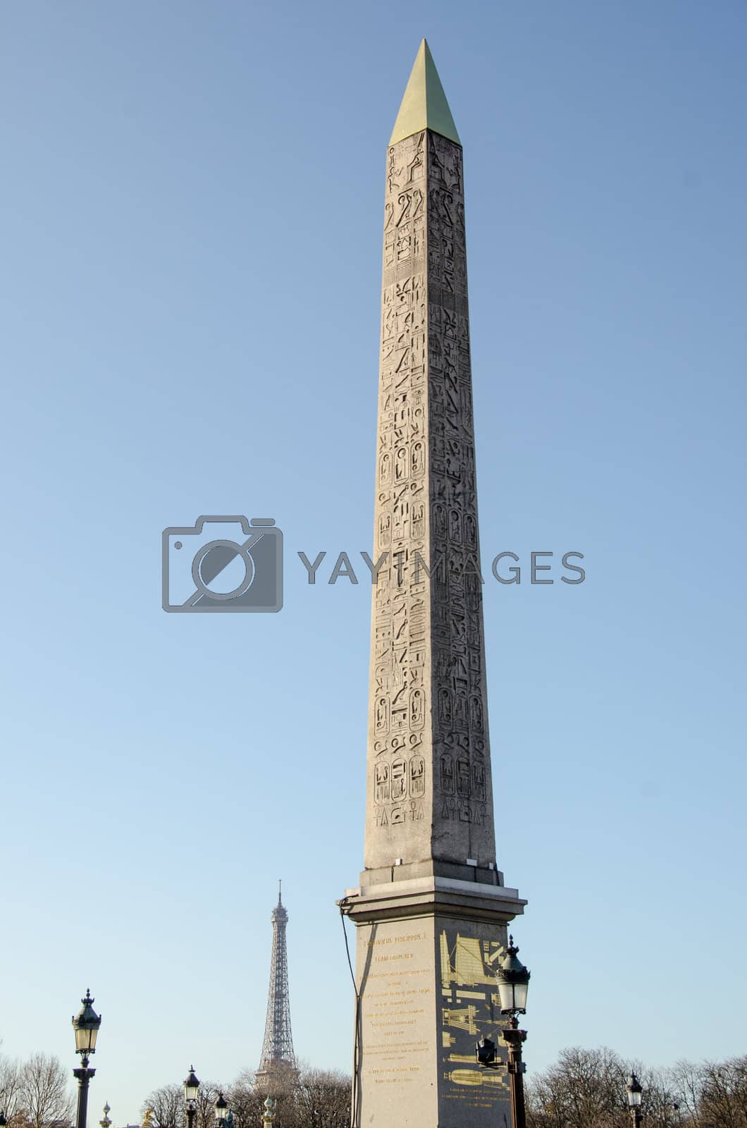 Royalty free image of The Luxor obelisk in "Place de la Concorde" in Paris by jovannig
