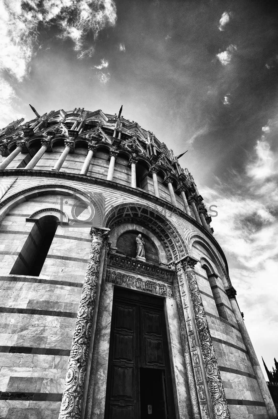 Royalty free image of Romanesque style Baptistery in Pisa, Italy by jovannig