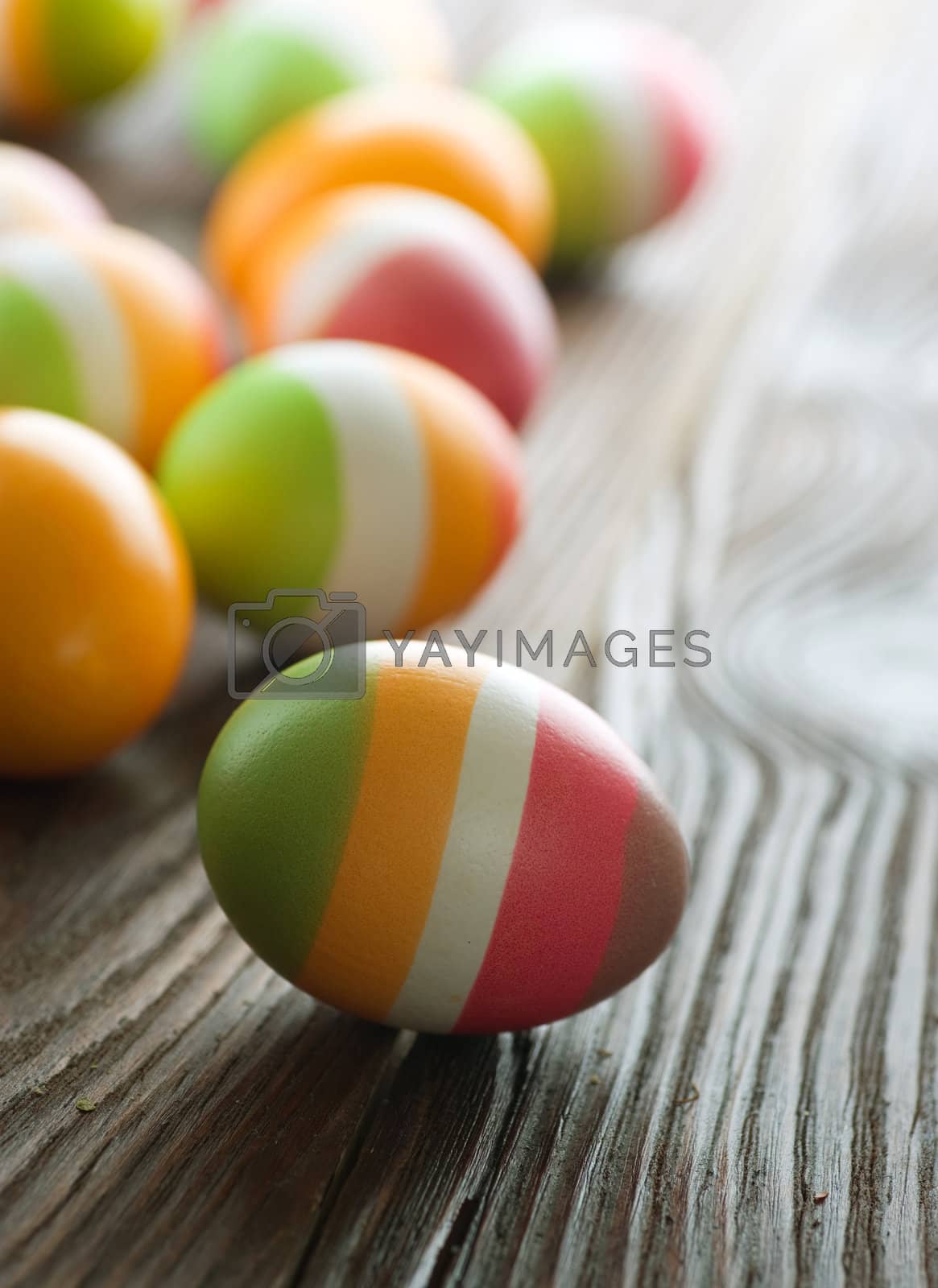 Royalty free image of Colorful Easter Eggs. Selective Focus  by SubbotinaA