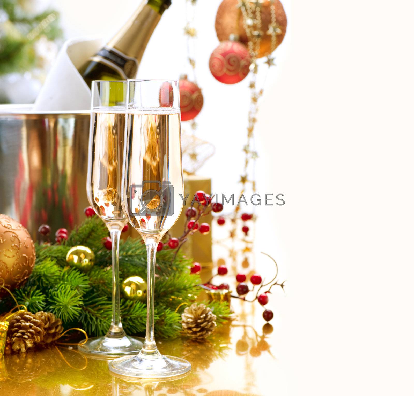 Royalty free image of New Year Celebration.Champagne by SubbotinaA