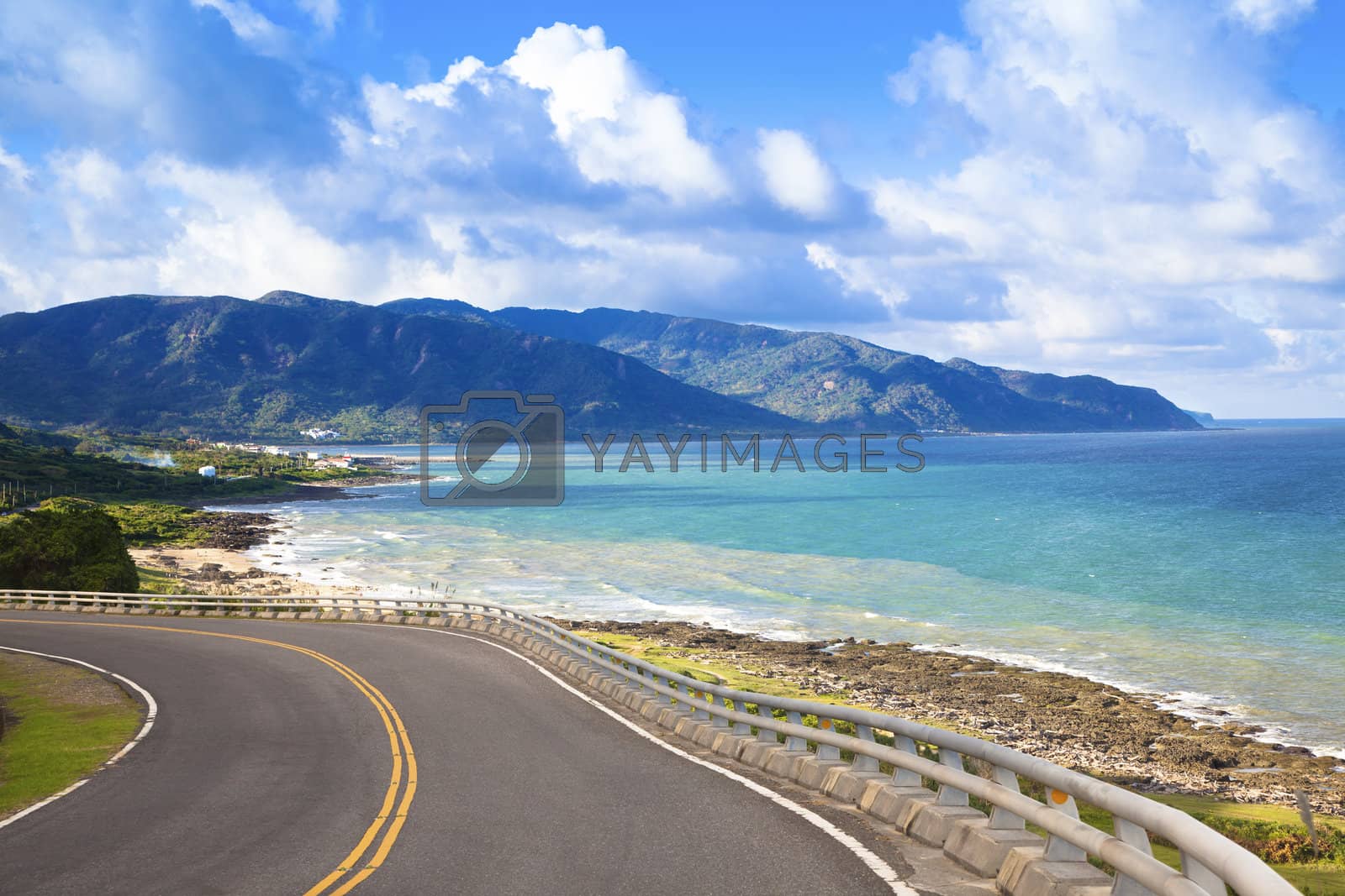 Royalty free image of coastline of kenting national park in taiwan by tomwang