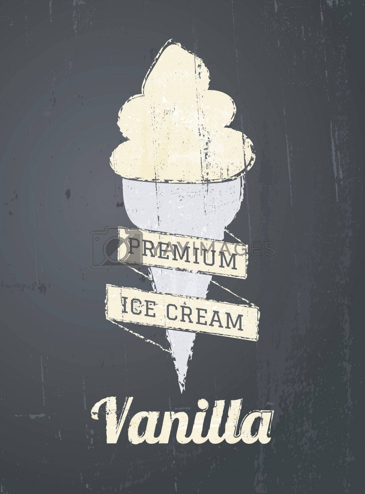 Royalty free image of Chalkboard Ice Cream Design by ivaleksa