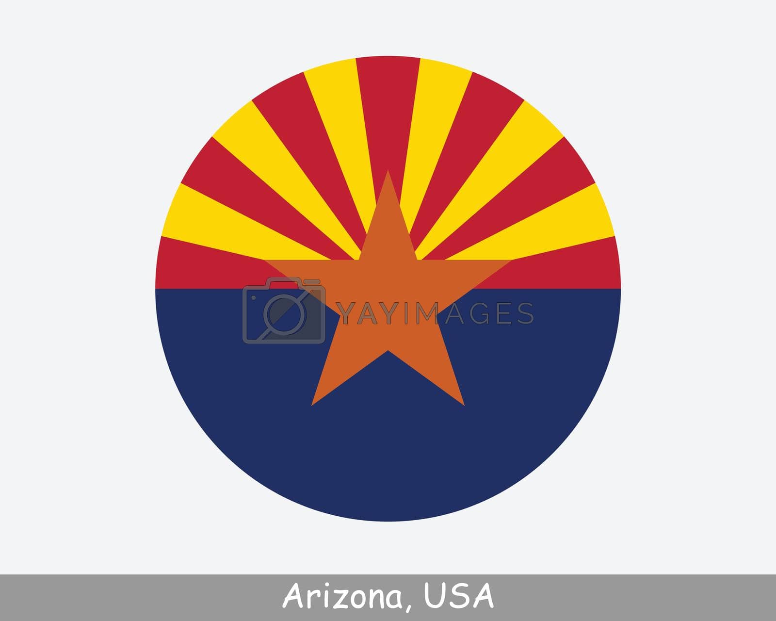 Royalty free image of Arizona Round Flag by xileodesigns