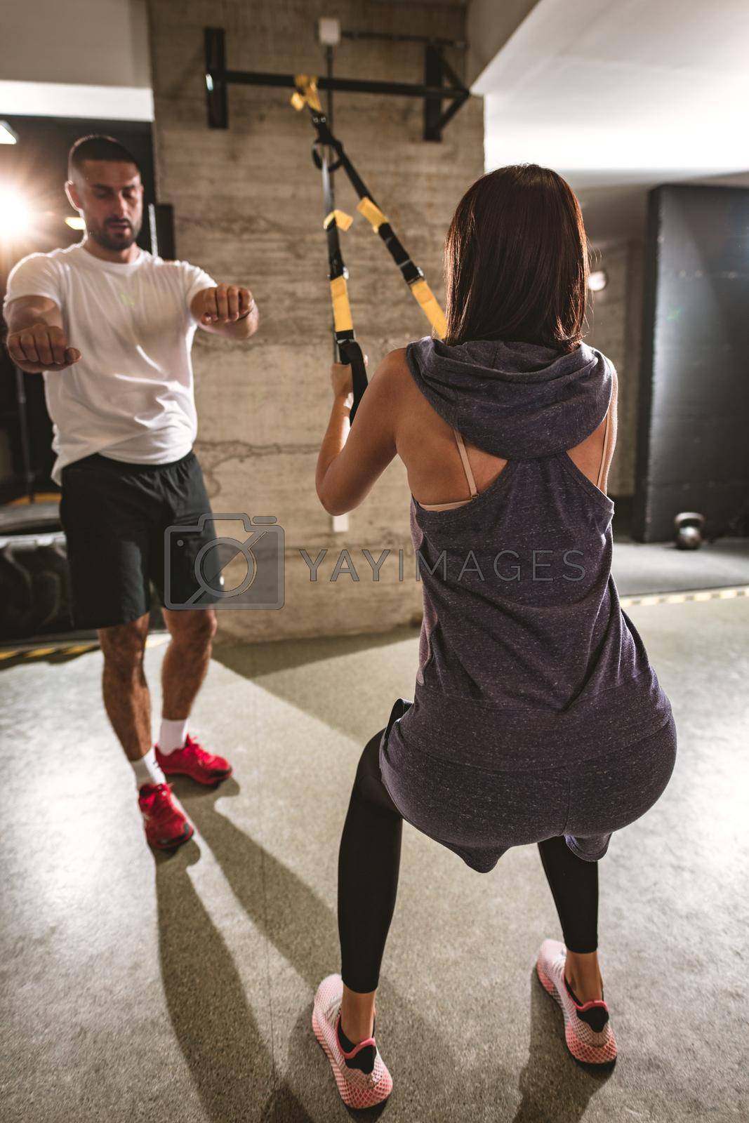 Royalty free image of You Want Results, Then Train Like Her by MilanMarkovic78