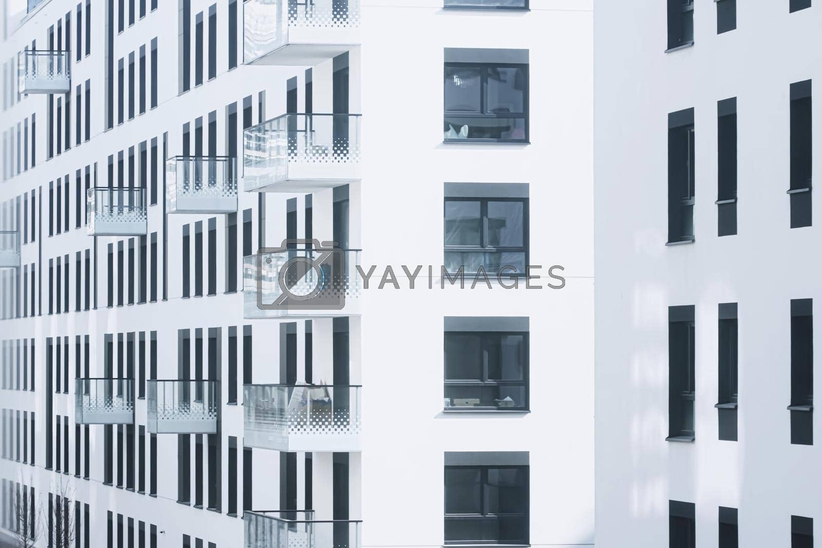 Royalty free image of Newly built apartment buildings, architecture and residential real estate by Anneleven