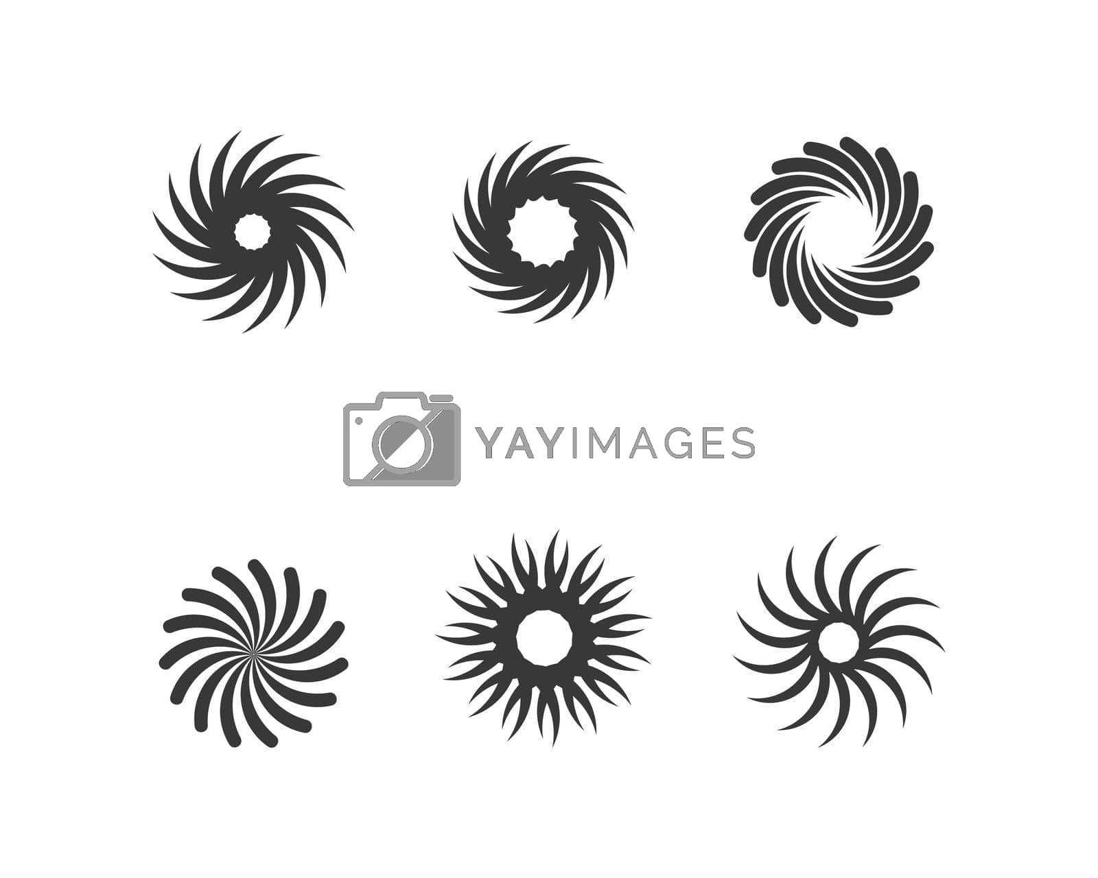 Royalty free image of Business logo, vortex, spiral icon vector by awk