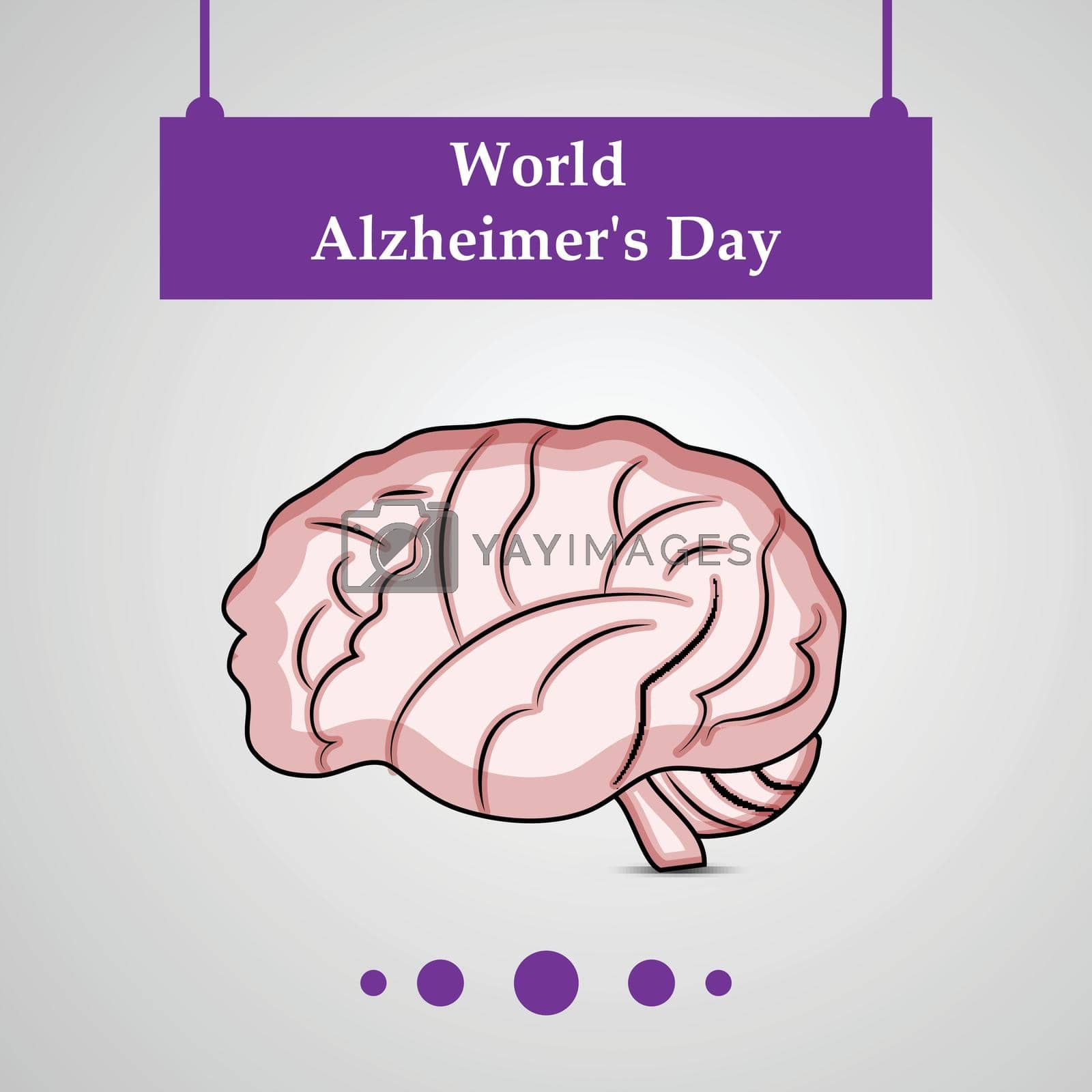 Royalty free image of World Alzheimers Day Background by vectorworld
