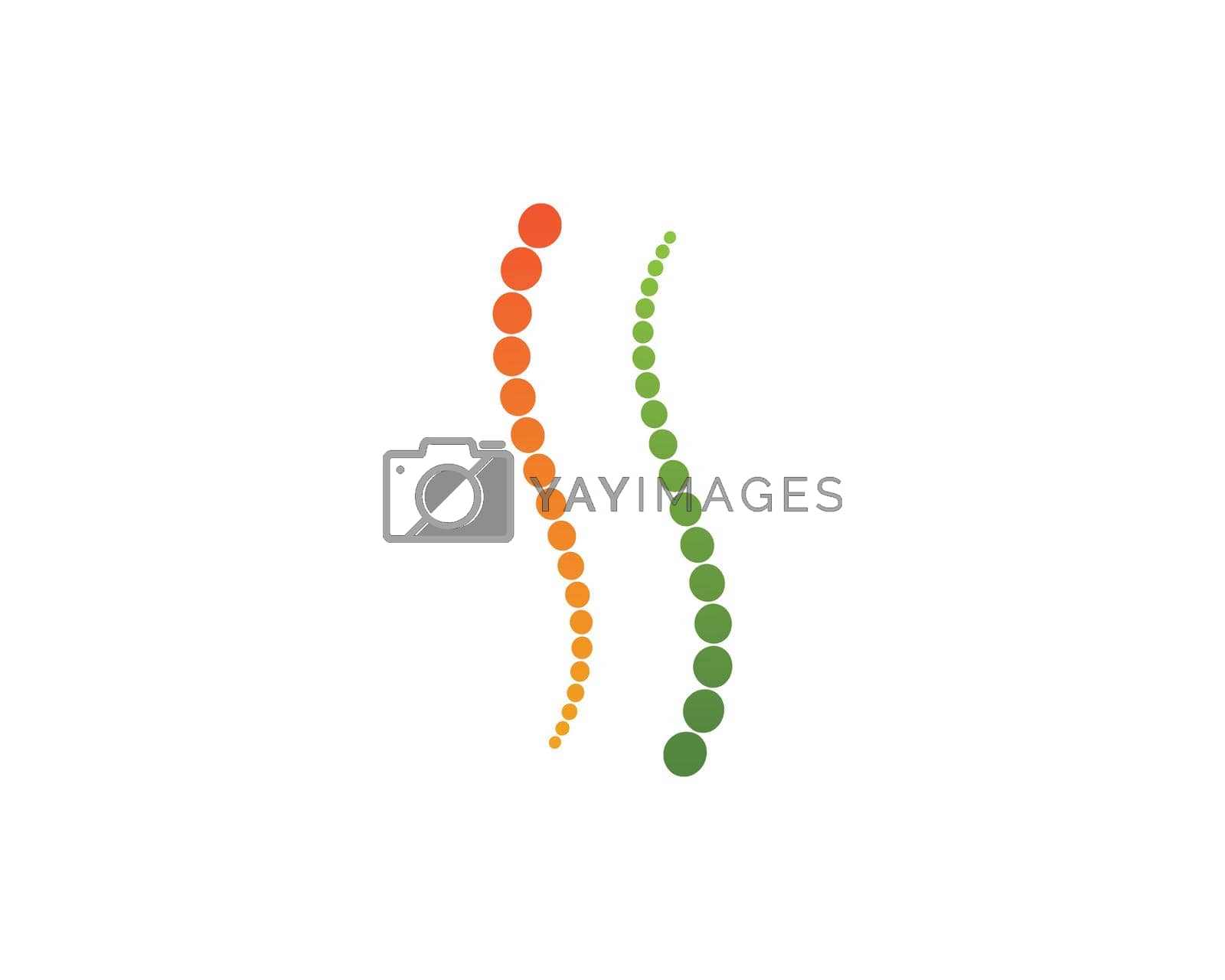 Royalty free image of Spine diagnostics symbol logo templat by awk