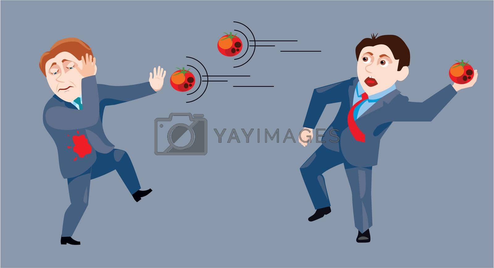 Royalty free image of Rotten tomato failure by NataOmsk
