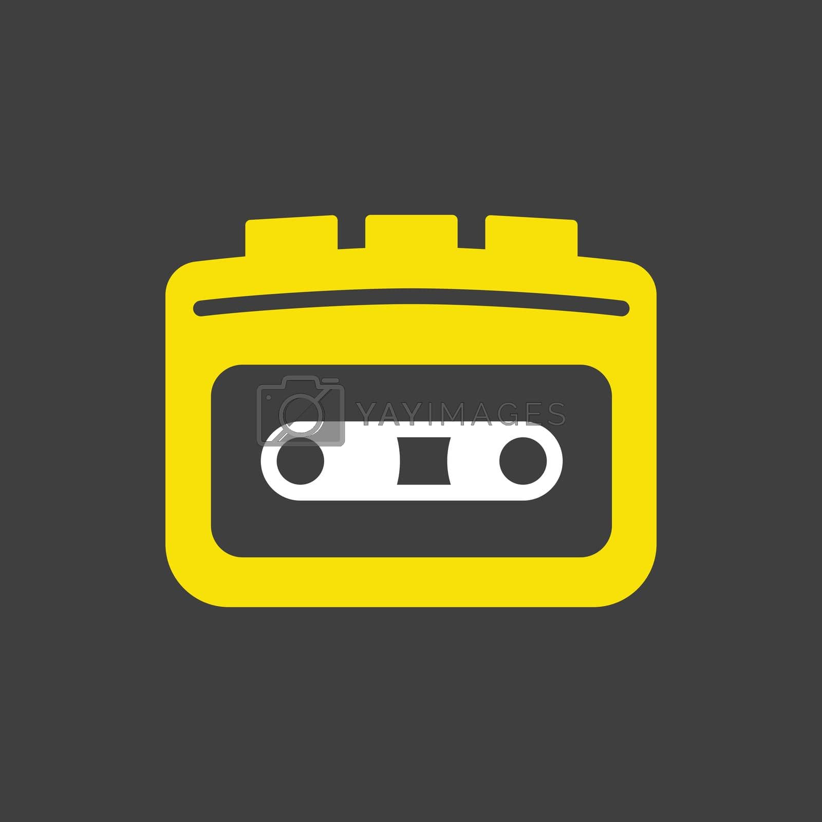 Royalty free image of Cassette player vector flat icon by nosik