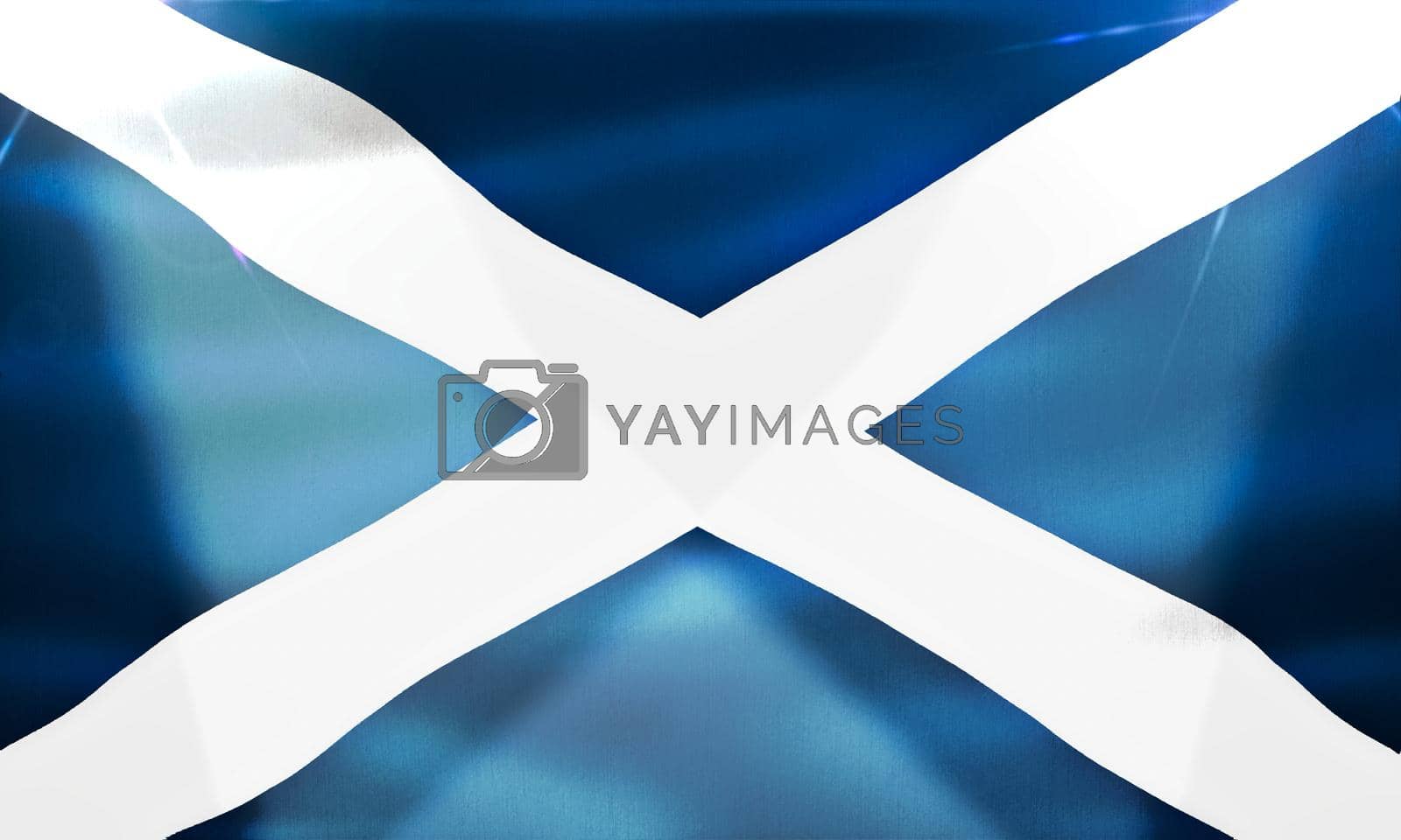 Royalty free image of Scotland flag - realistic waving fabric flag by MP_foto71