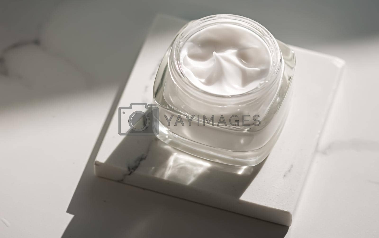 Royalty free image of Face cream moisturiser as skincare and bodycare luxury product, home spa and organic beauty cosmetics for natural skin care morning routine by Anneleven