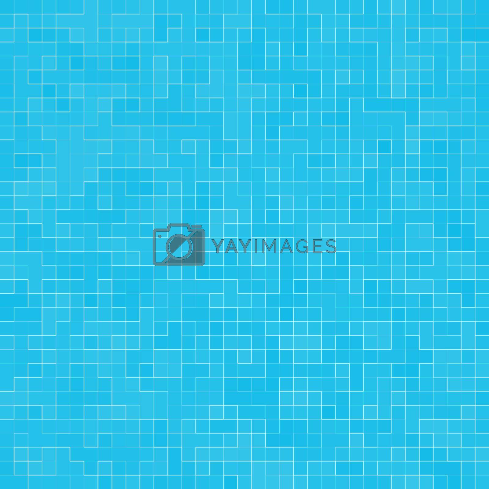 Royalty free image of Texture Swimming pool Mosaic tile background. Wallpaper, banner, backdrop. by Benzoix