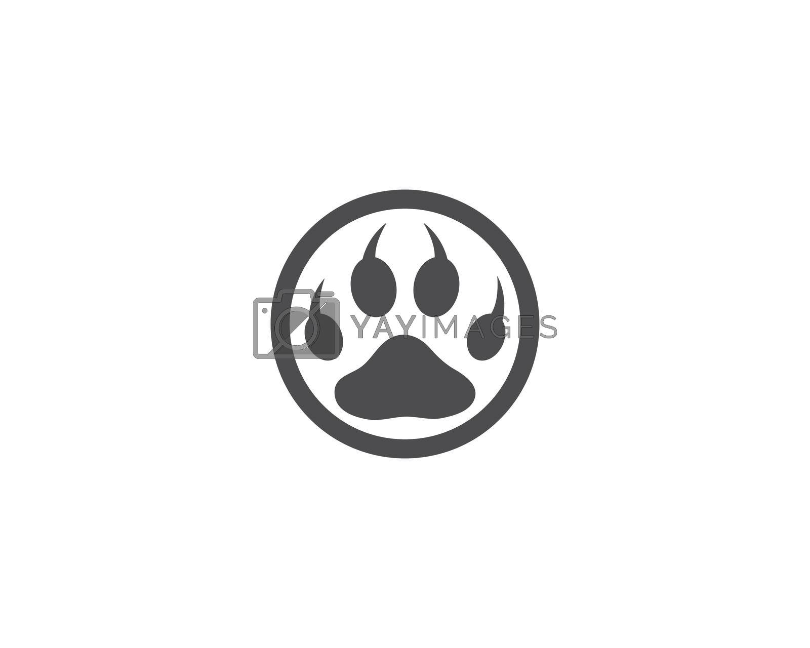 Royalty free image of Paw logo vector  by awk