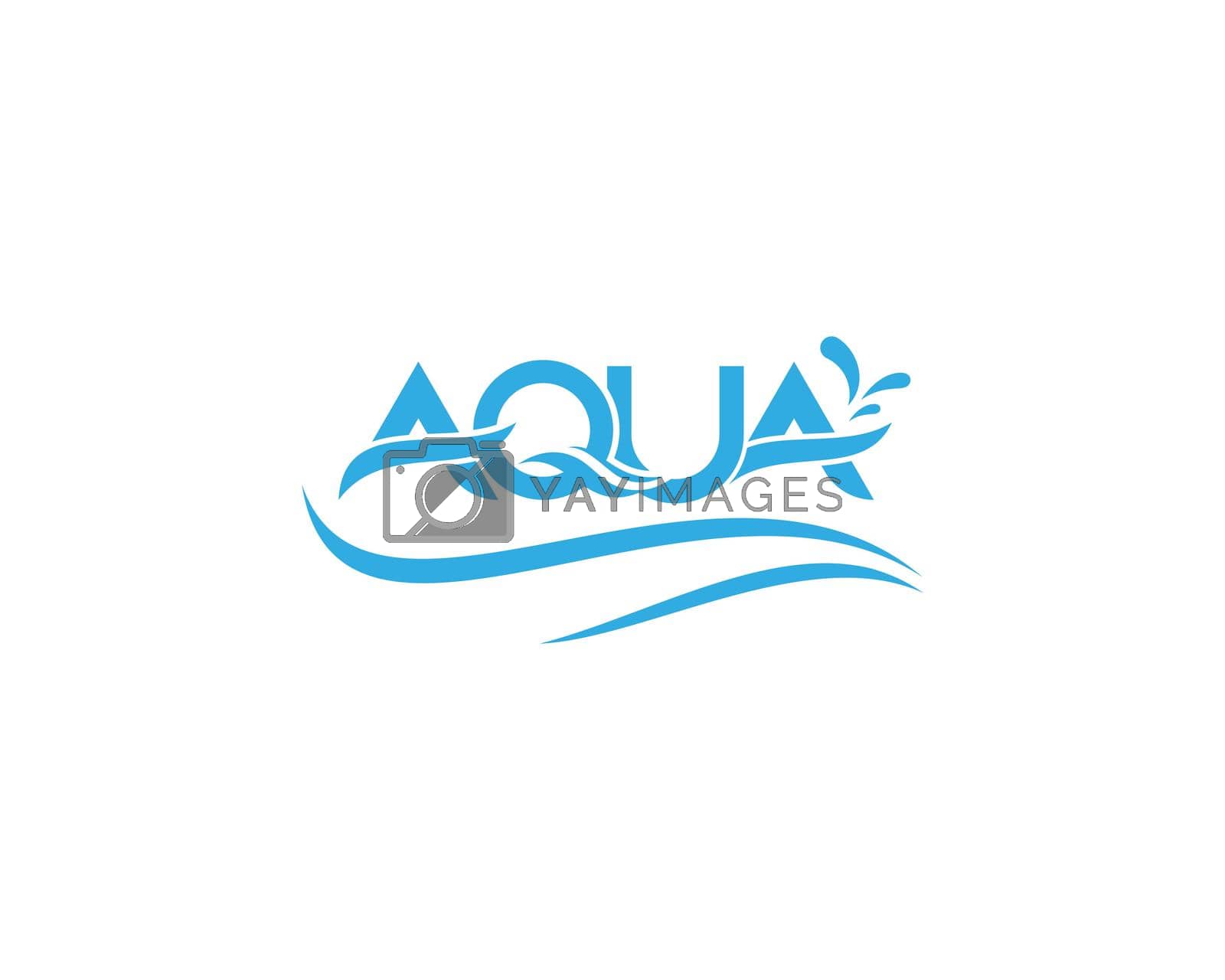 Royalty free image of Aqua ,Water Wave symbol and icon by awk