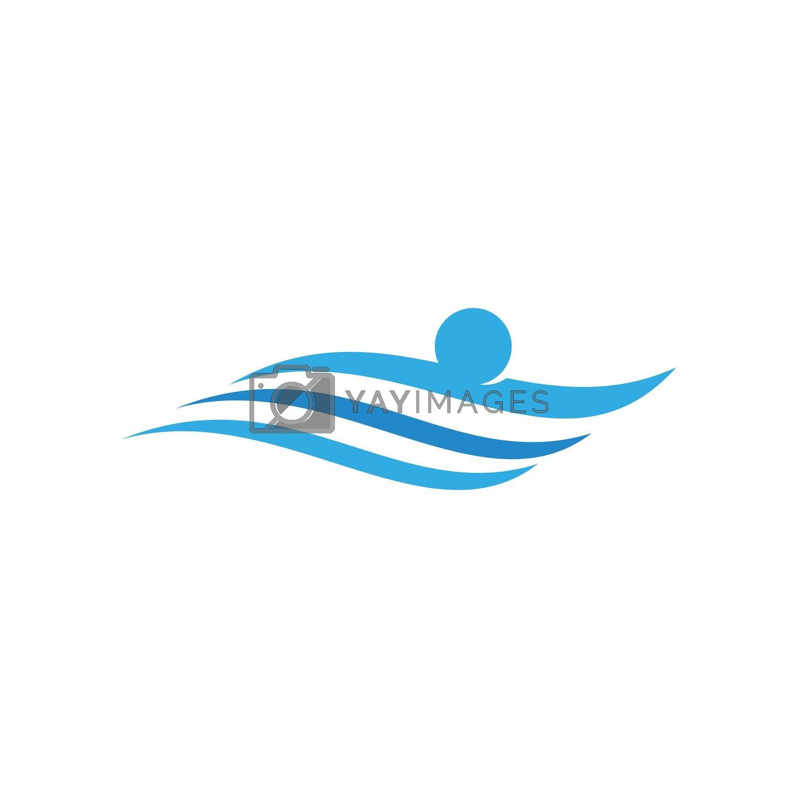 Royalty free image of Swimming sport logo by awk