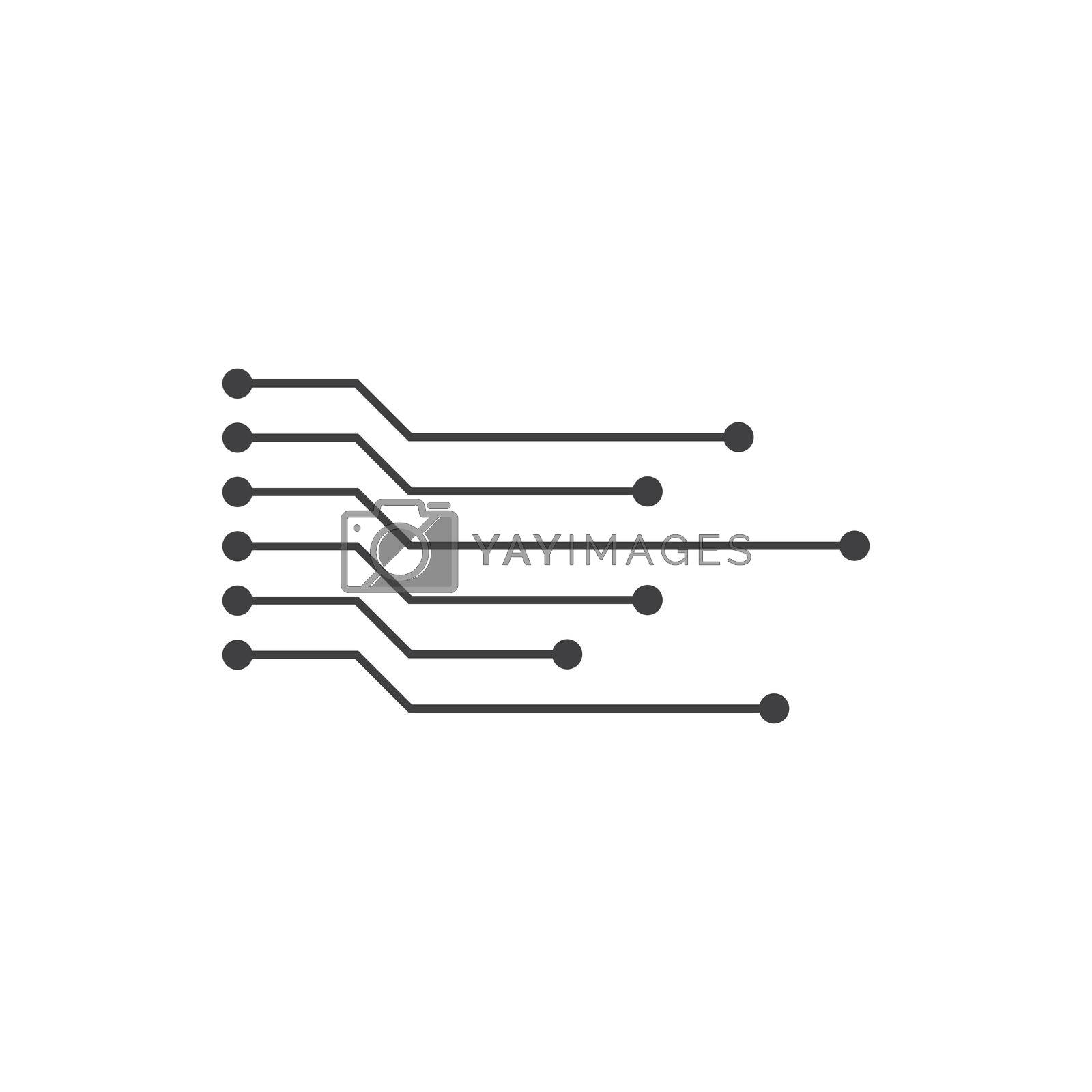 Circuit technology logo vector template