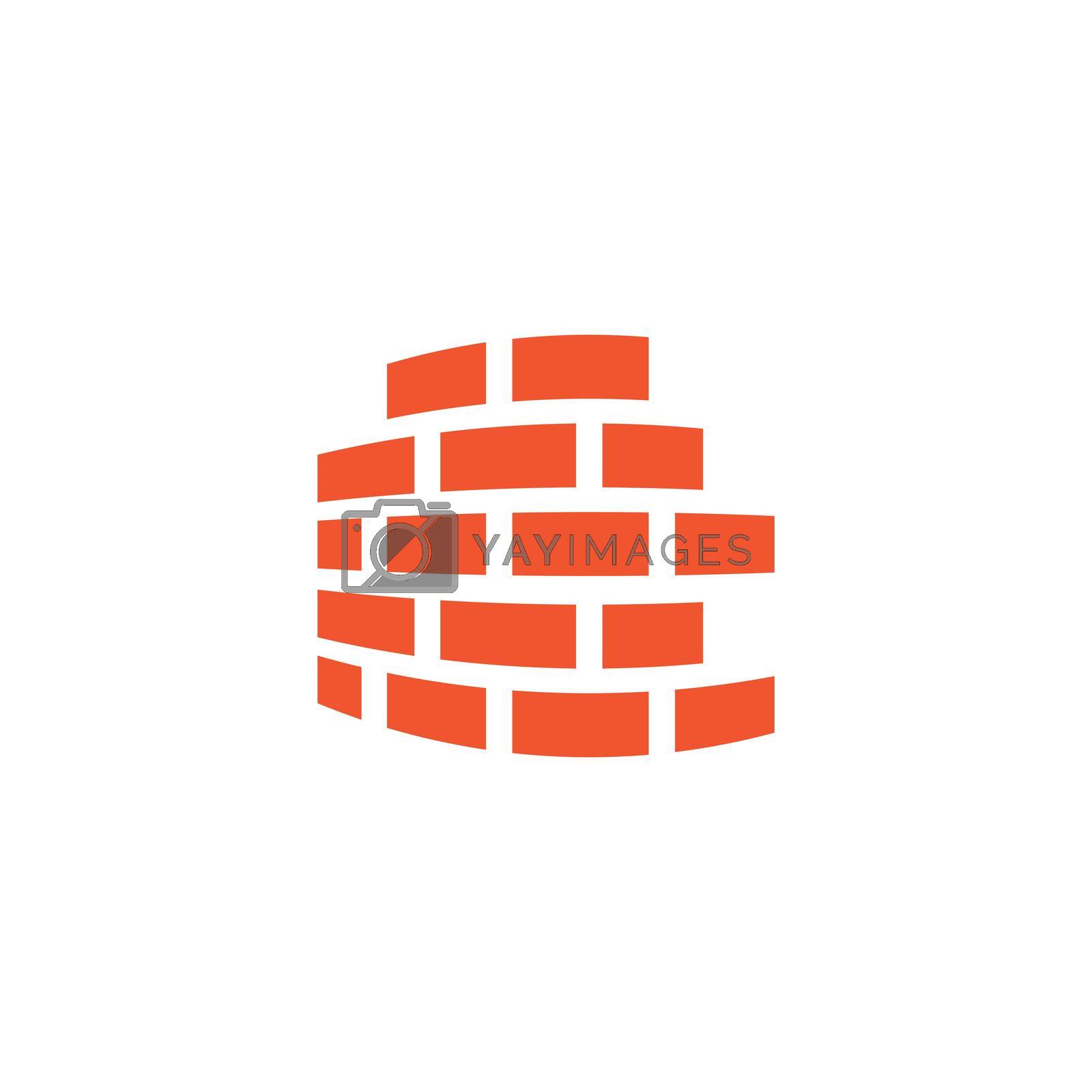 Royalty free image of Brick wall logo vector by awk