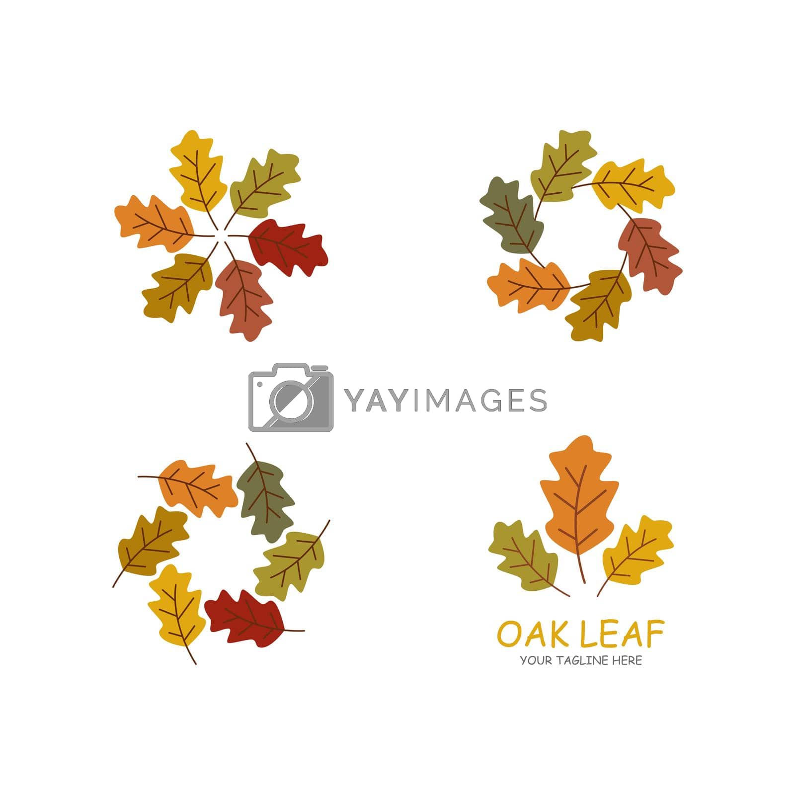 Royalty free image of oak leaf logo by awk