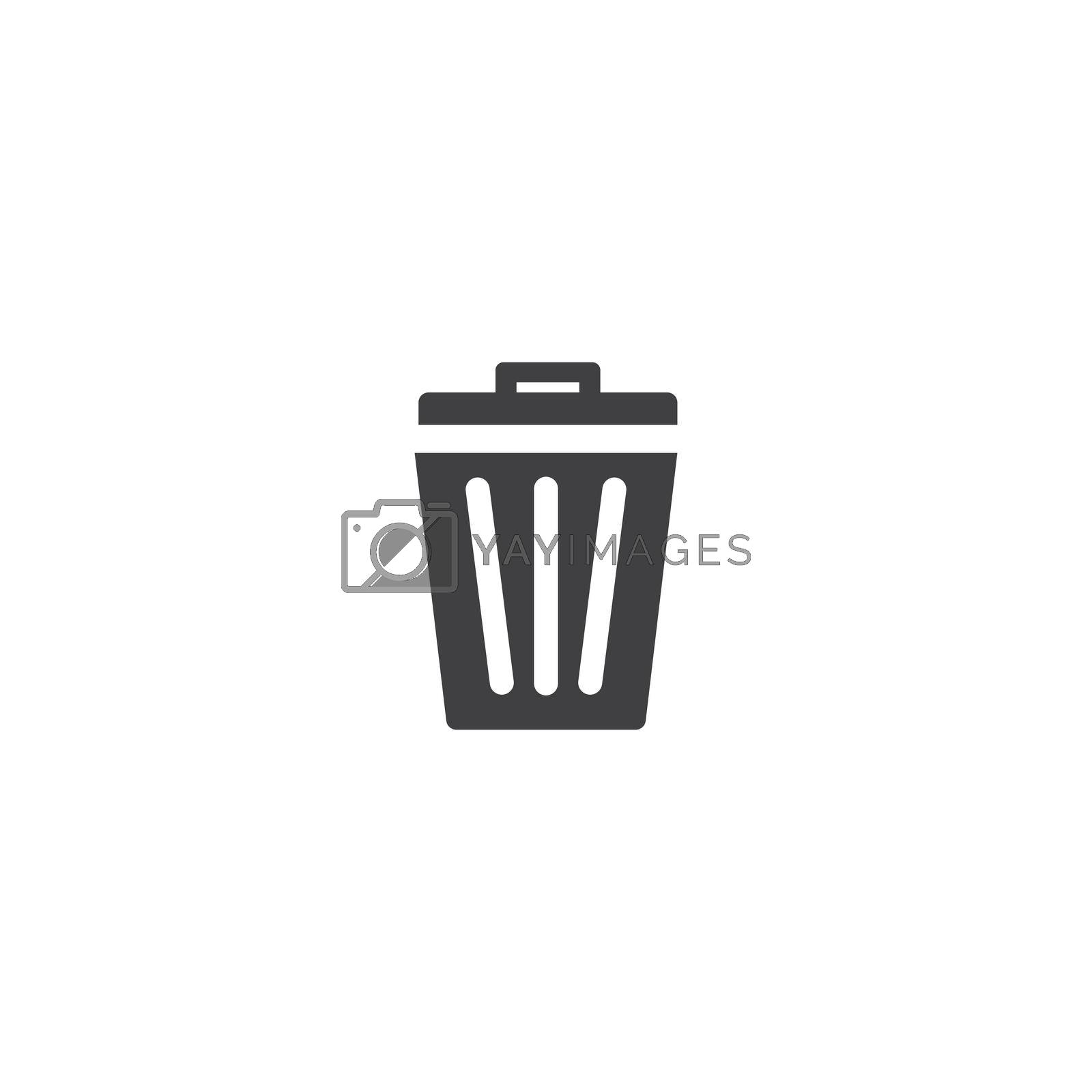 Royalty free image of Trash basket icon  by awk