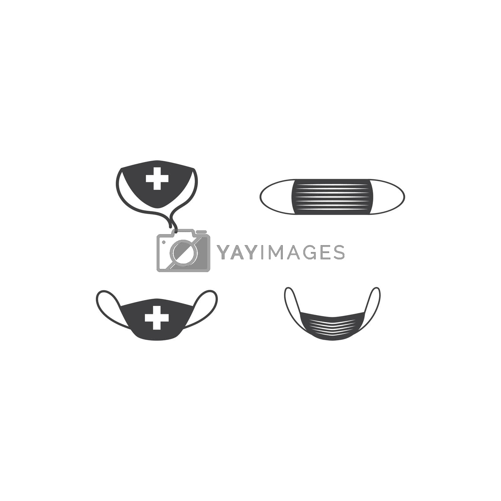 Dentist mask icon vector illustration