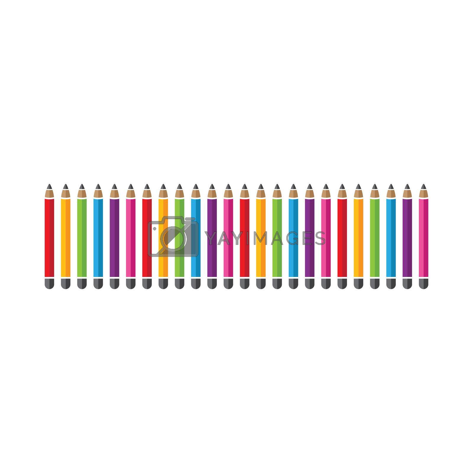 Royalty free image of Pencil colour in white background by awk