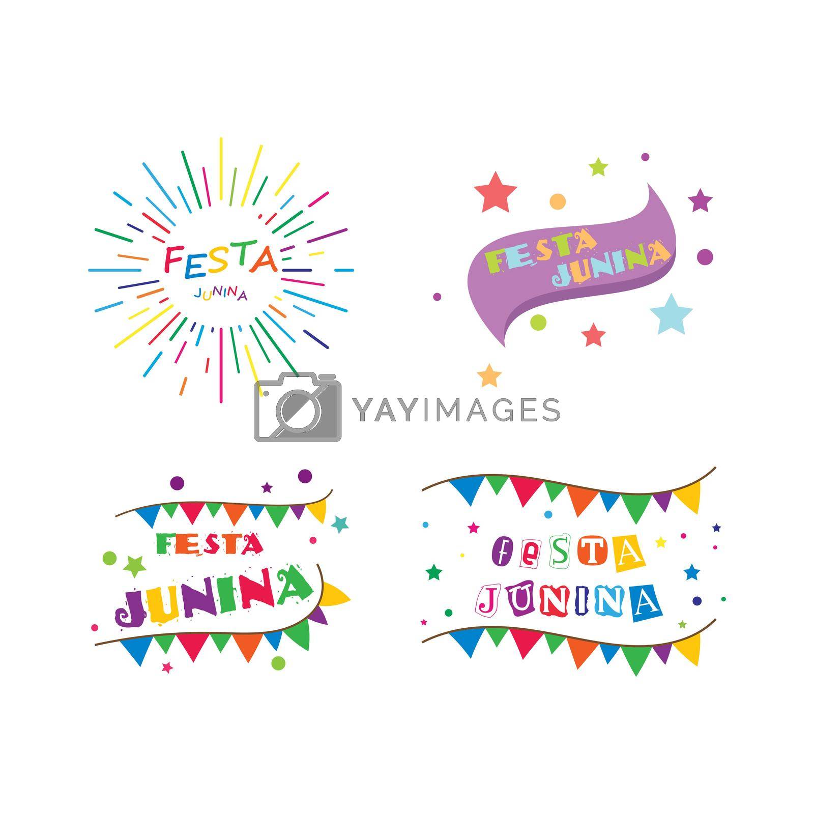 Festa junina celebration vector design template