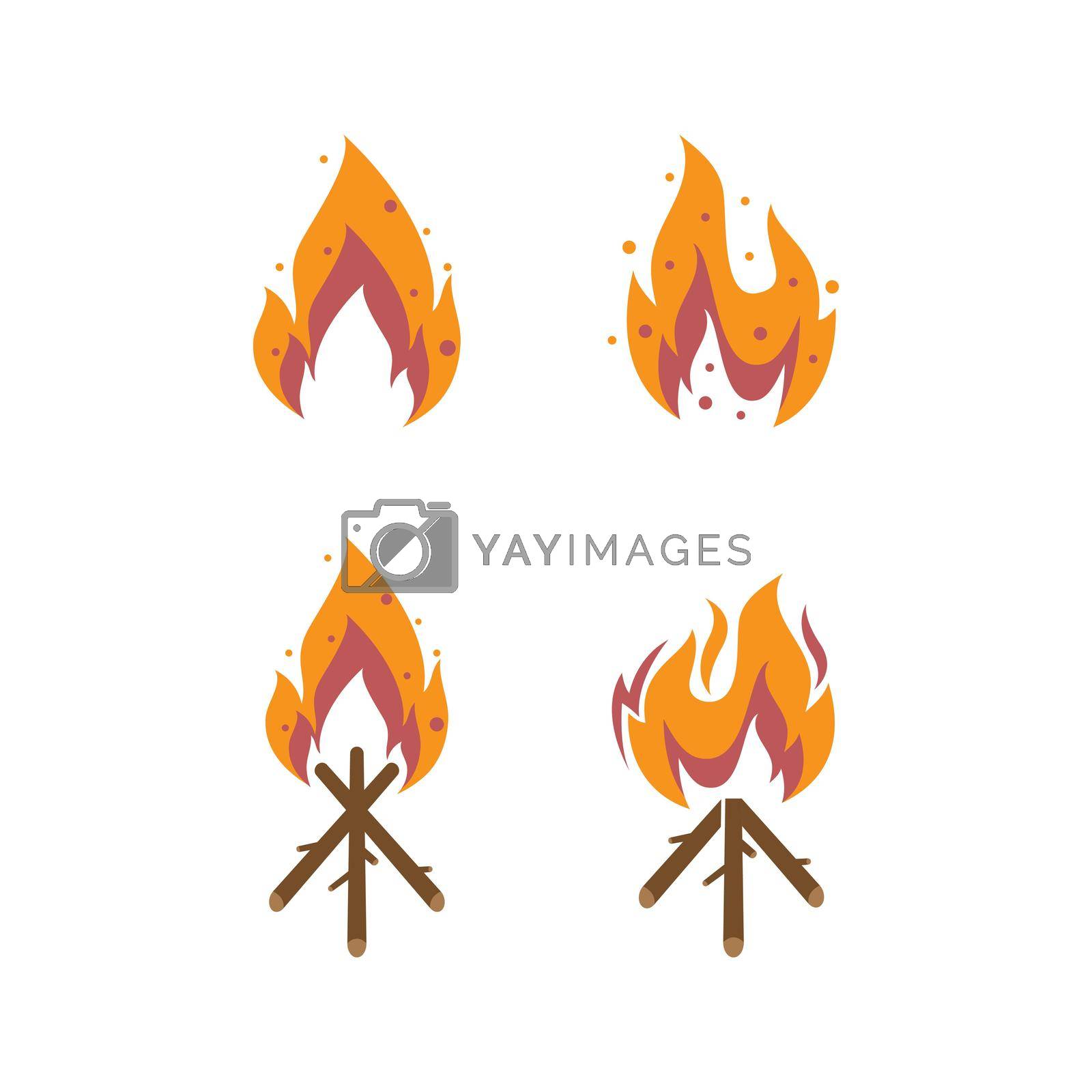 Royalty free image of Fire flame Logo by awk