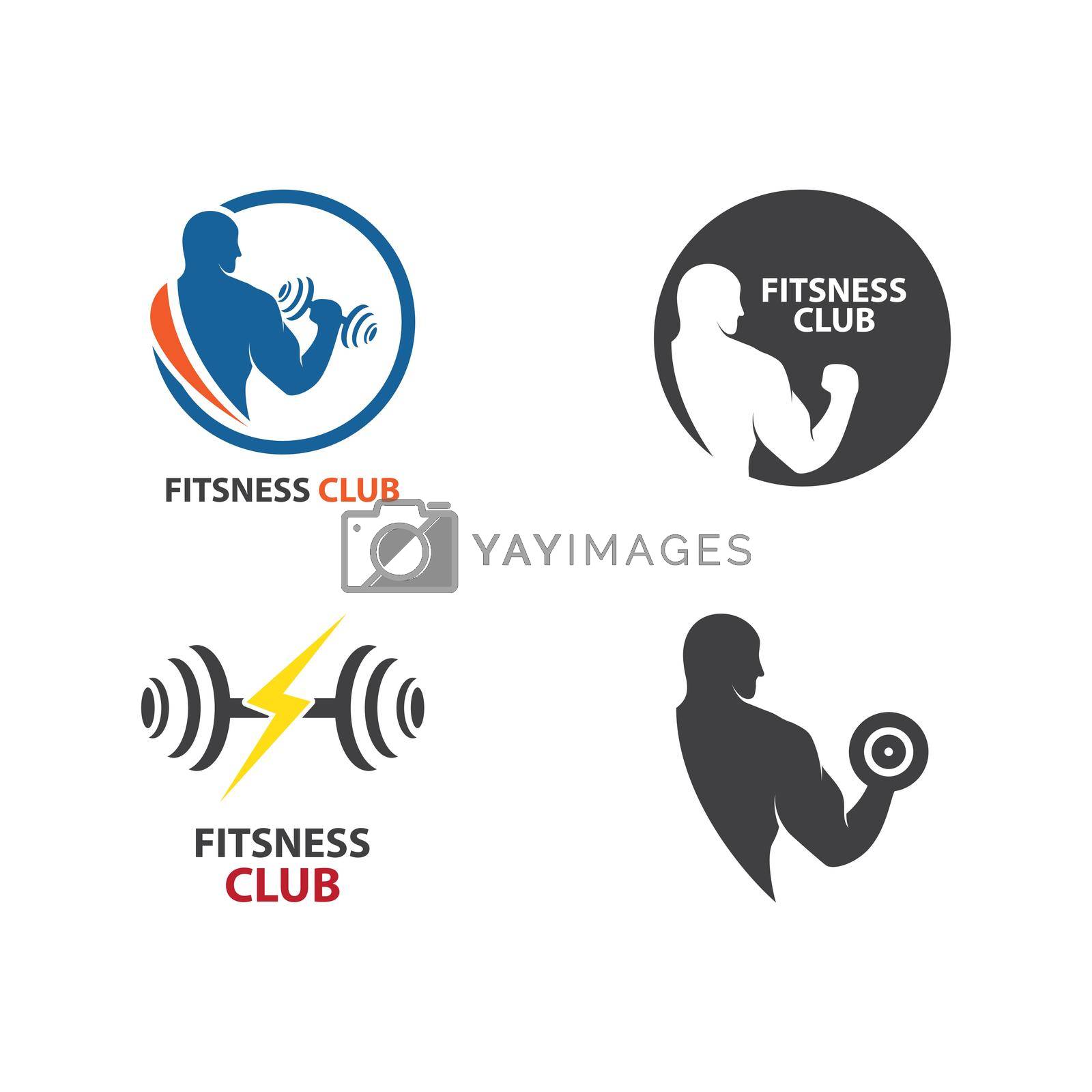 Fitness club stock illustration vector design