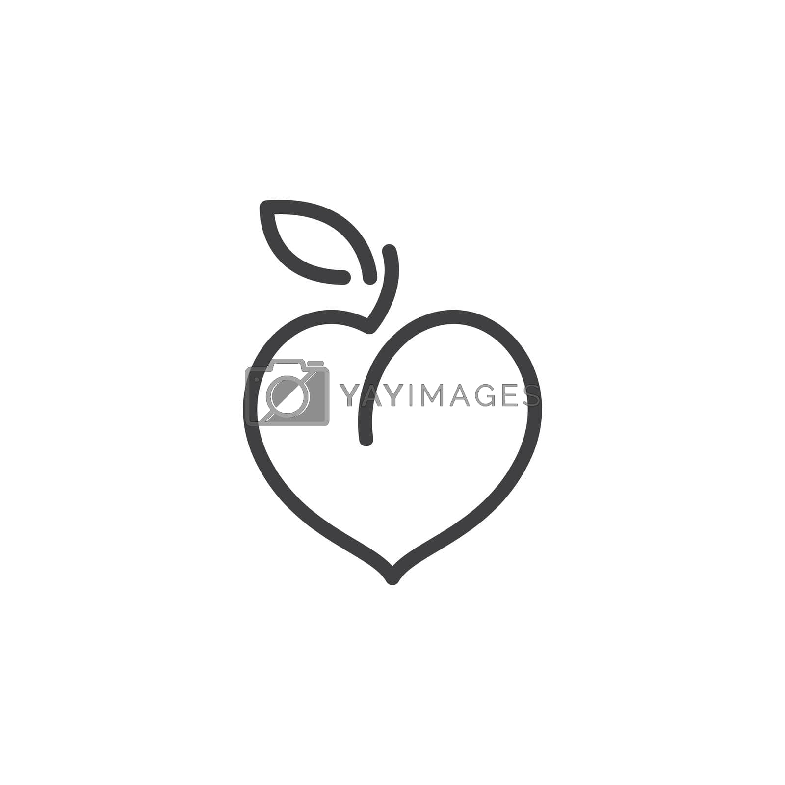 Royalty free image of Peach fruit by awk