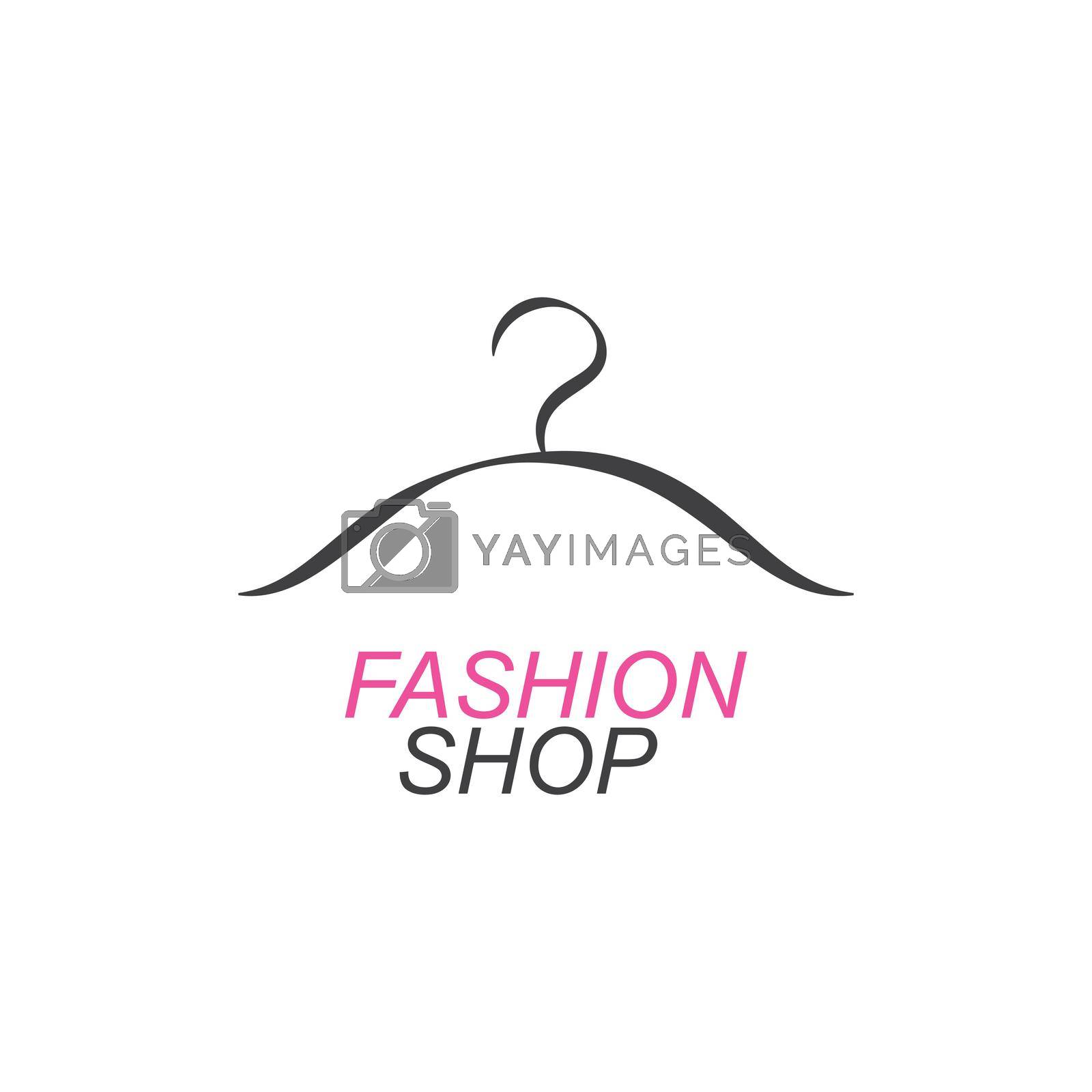 Fashion dress illustration logo design