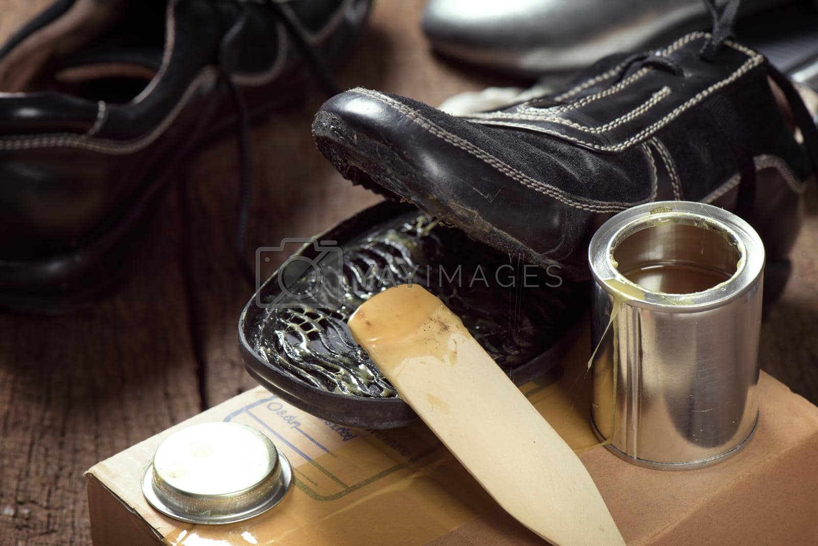 Royalty free image of shoe repair by norgal