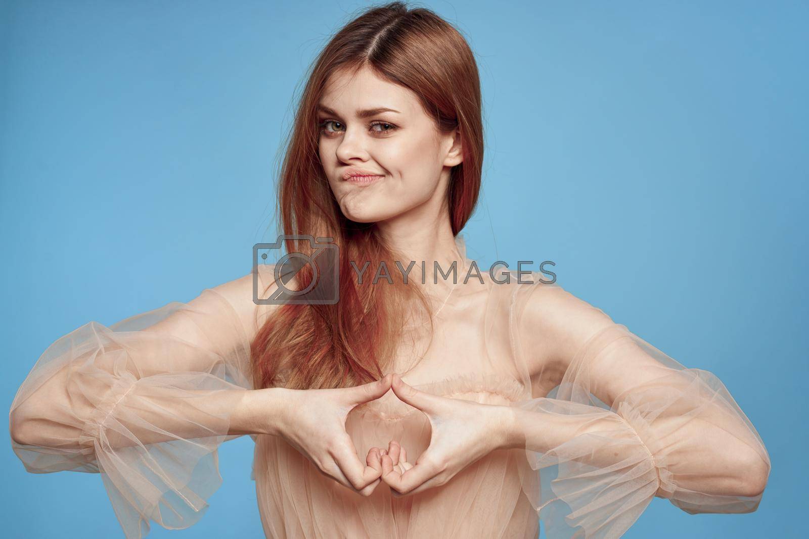 cheerful woman attractive look lifestyle romance isolated background. High quality photo